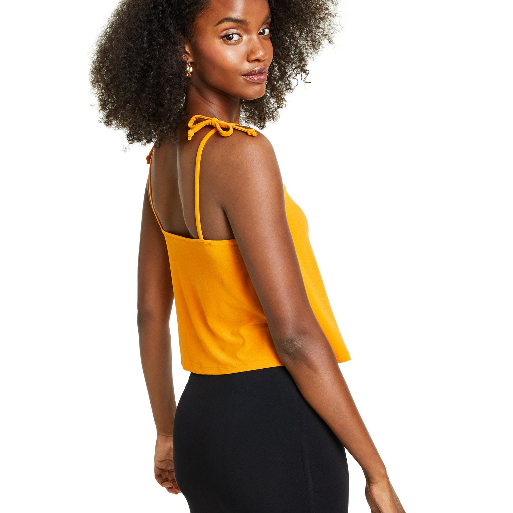 Bar III Women Tie Sleeve Tank Top