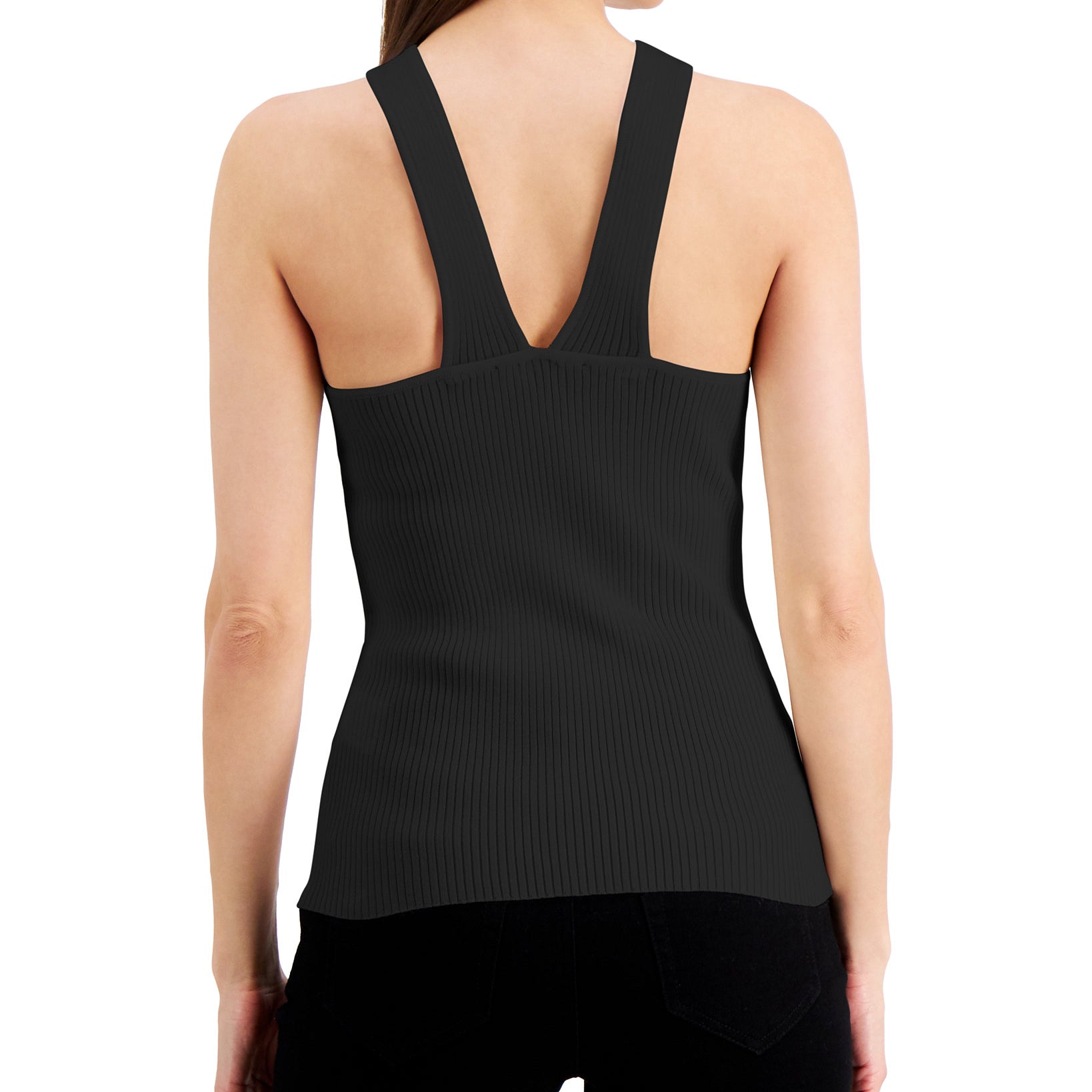 INC International Concepts Women Ribbed Halter Top