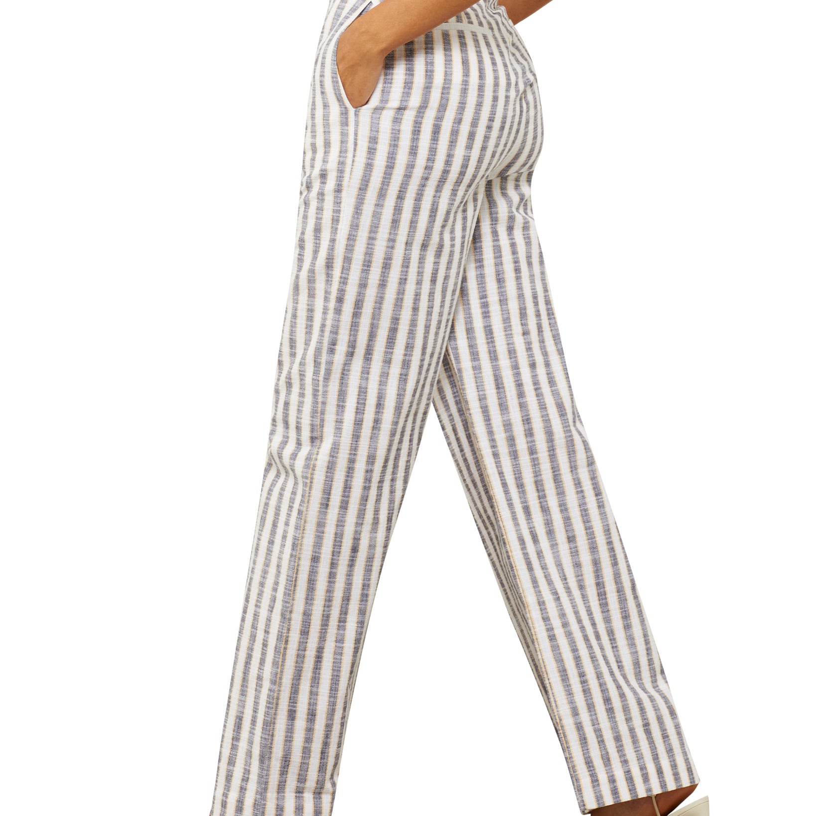 BCBGMAXAZRIA Women Striped Wide Leg Pants