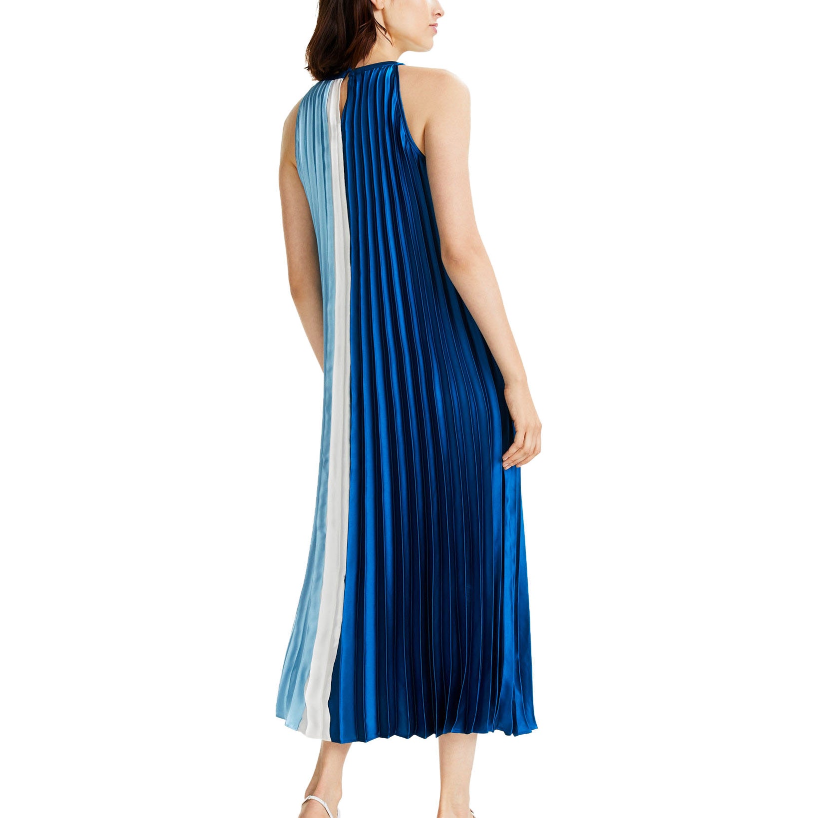 Alfani Women Colorblocked Pleated Midi Dress