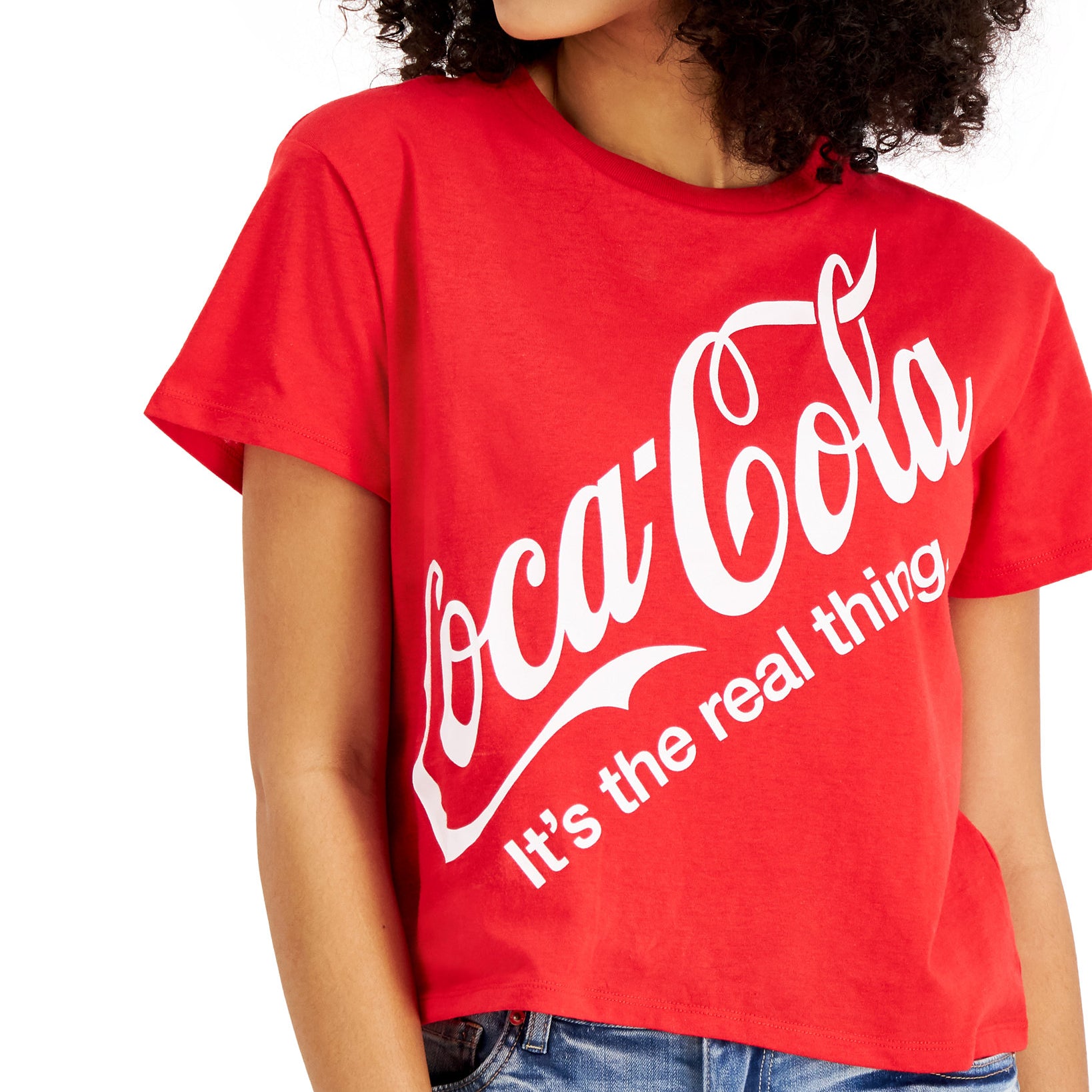 Freeze 24 7 Women Coca Cola Cropped T Shirt