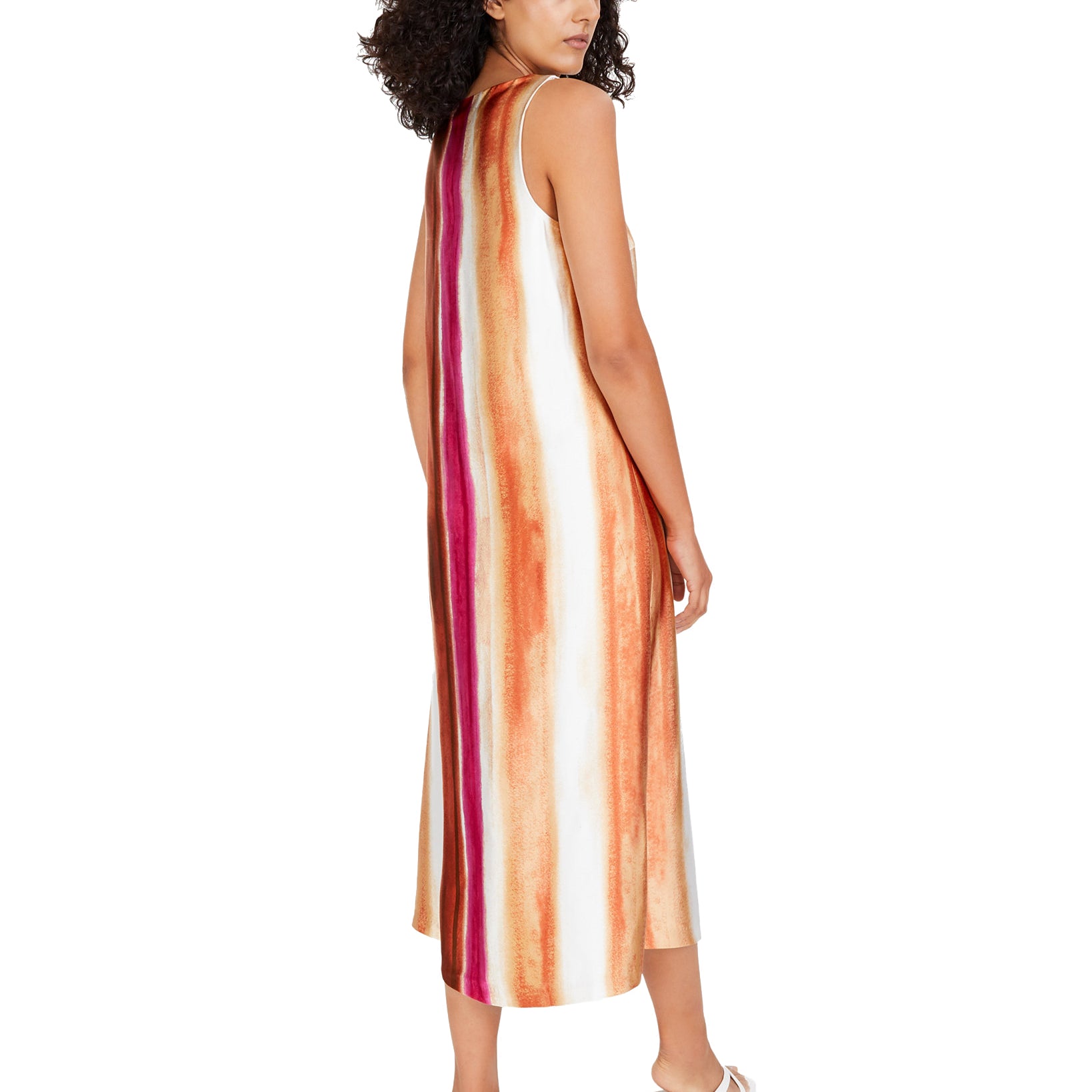 Alfani Women Striped Satin Midi Dress