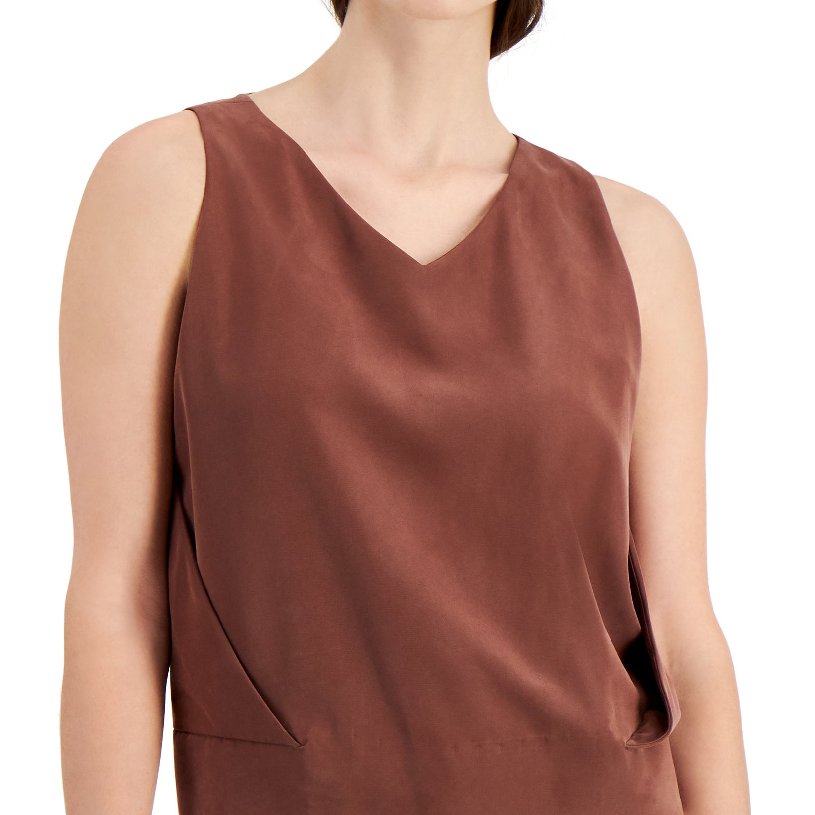 Alfani Women V Neck Sleeveless Top