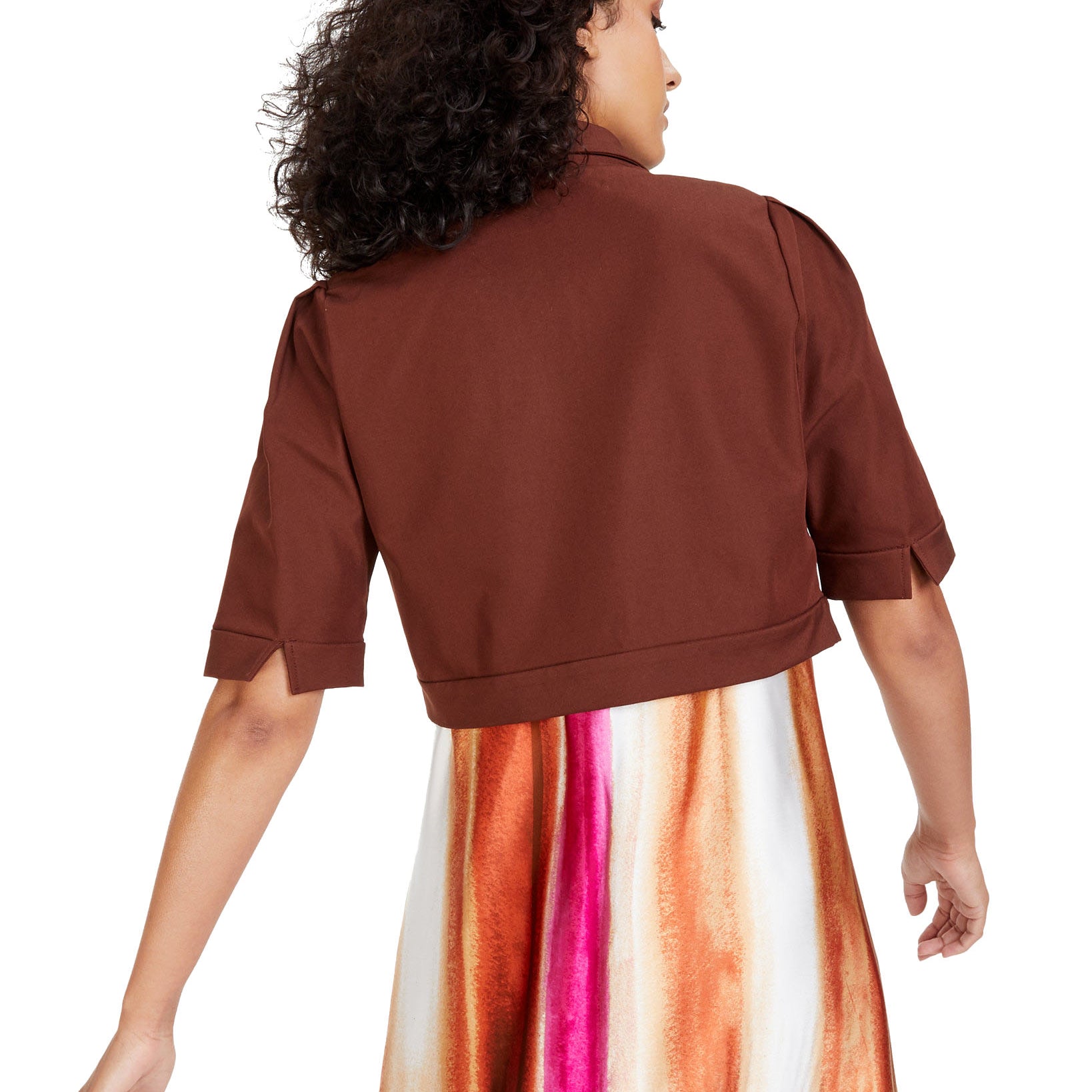 Alfani Women Cropped Elbow Sleeve Jacket