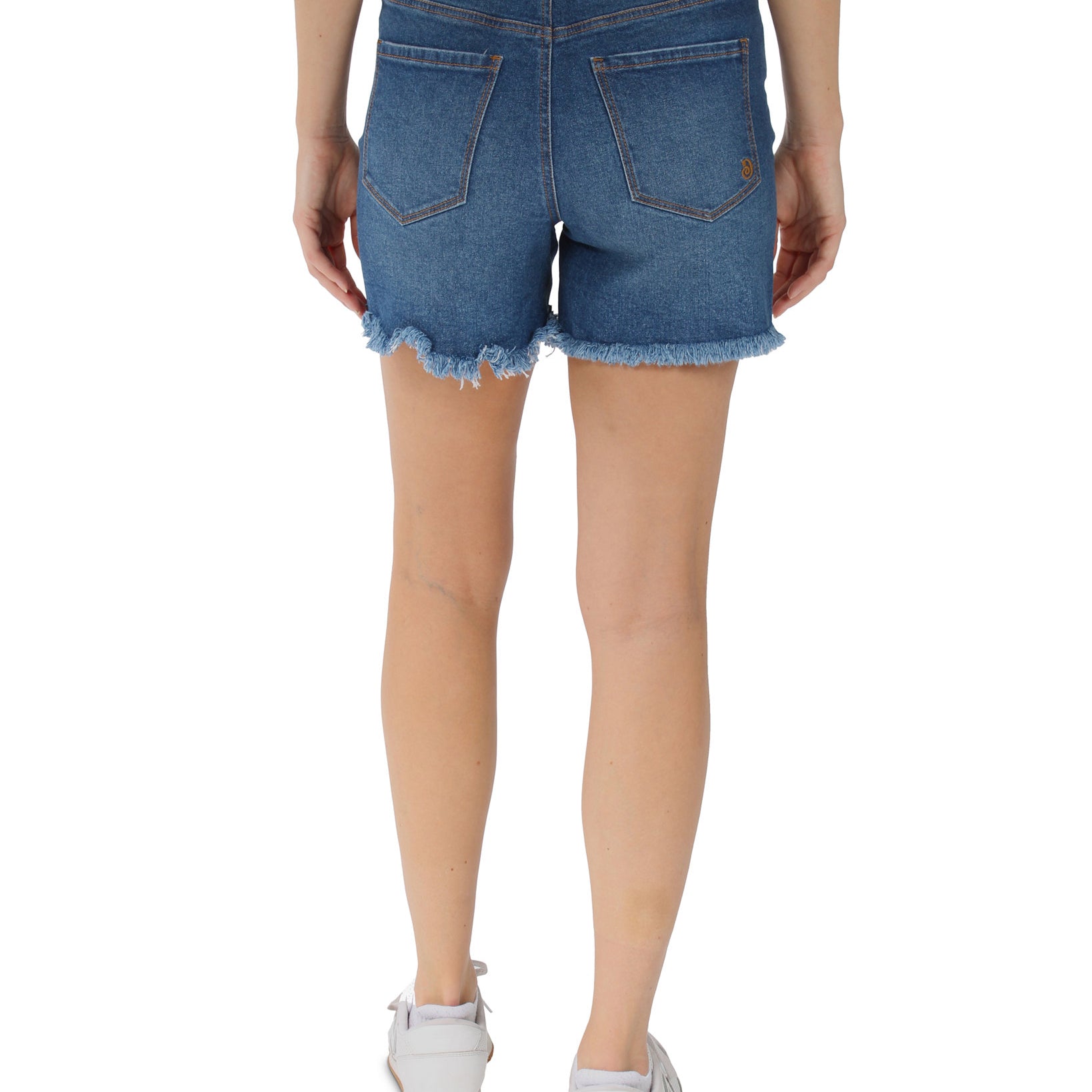 Indigo Rein Women Distressed Frayed Hem Denim Shorts