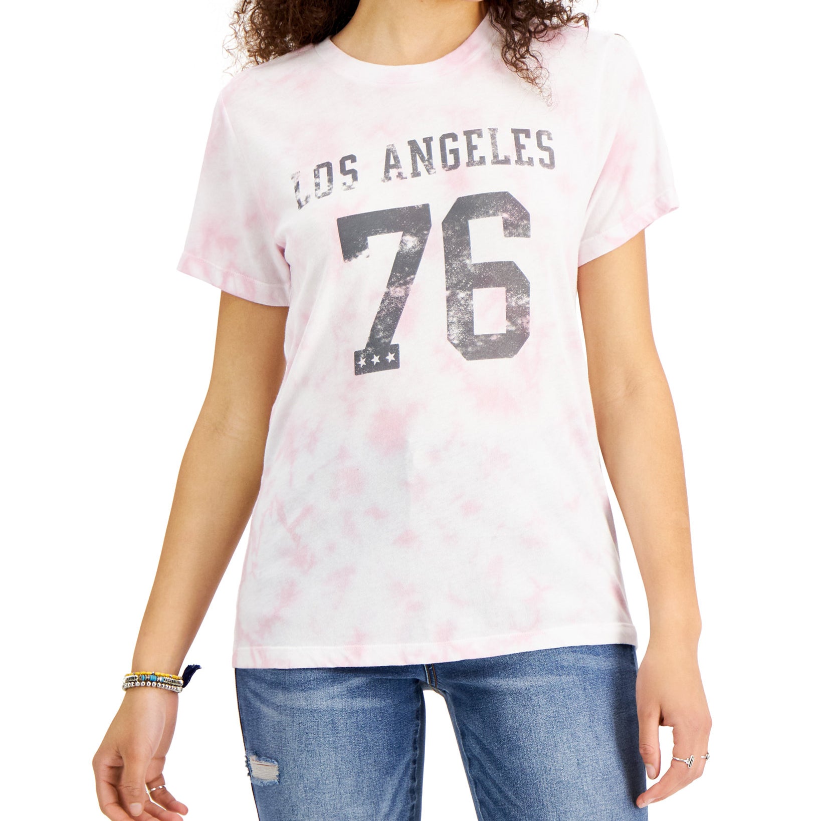 Grayson Threads Black Women Los Angeles Tee Light Pink