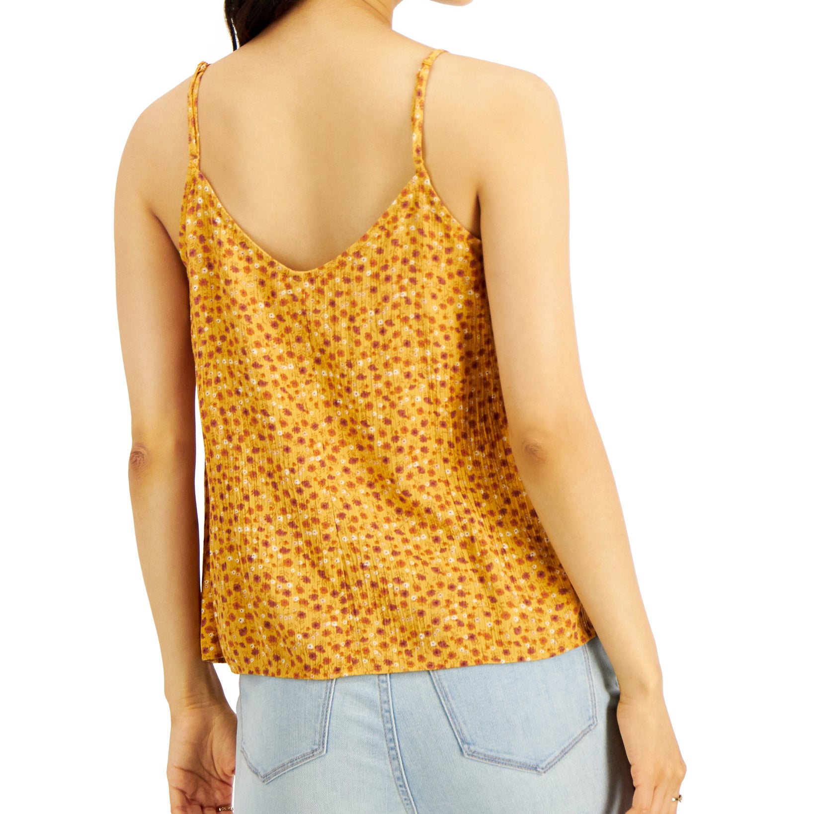 Hippie Rose Women Textured Lace Trim Camisole