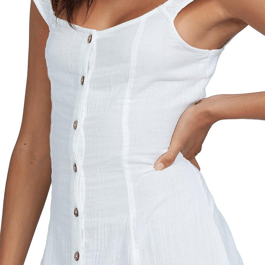 Roxy Women Think Again Cotton Mini Dress