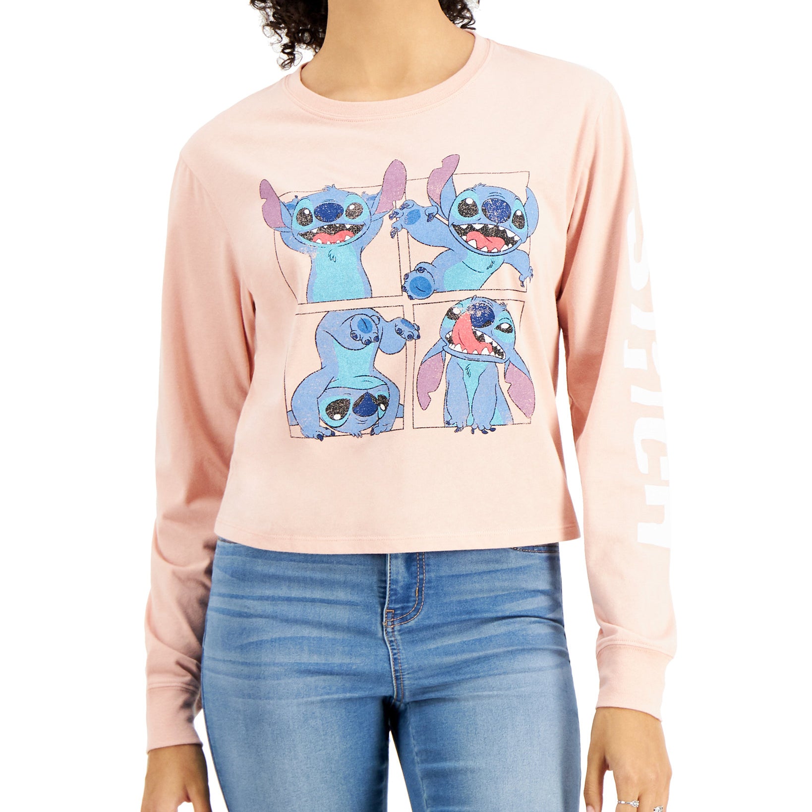 Disney Women Stitch Long Sleeve T Shirt