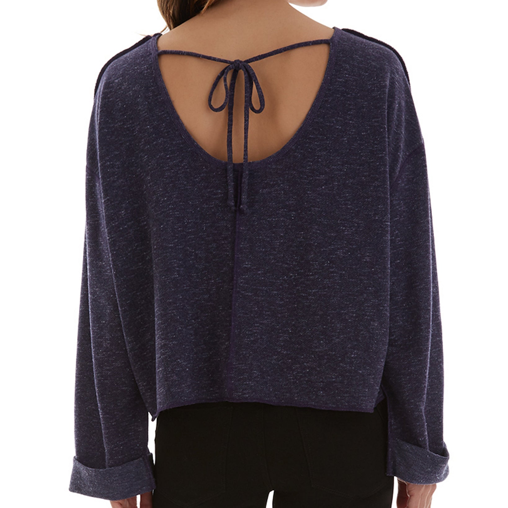 BCX Juniors Exposed Seam Low Back Top