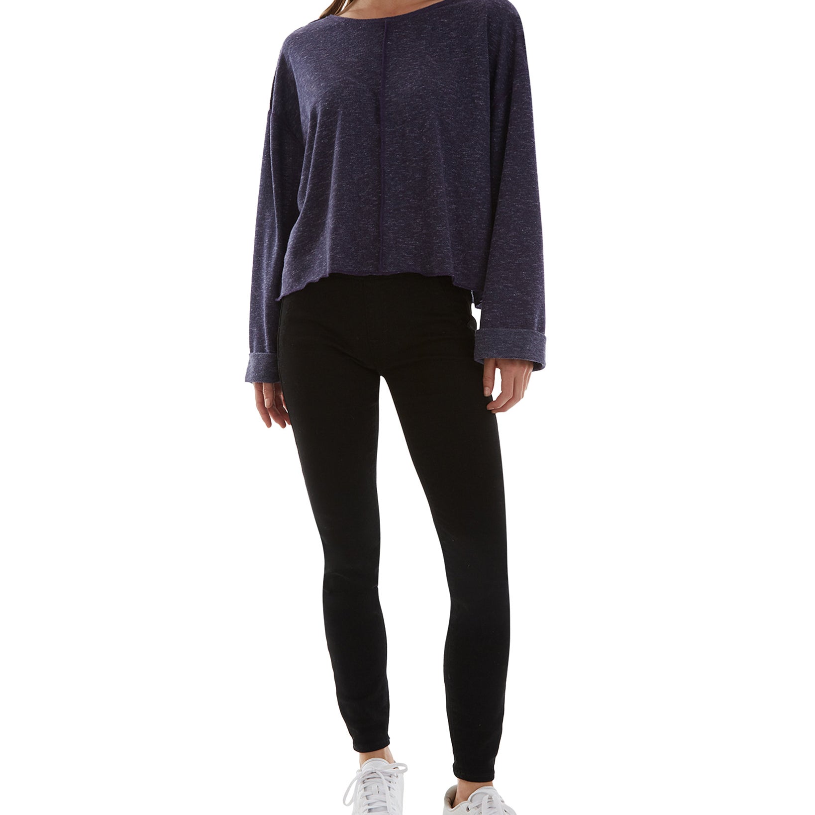 BCX Juniors Exposed Seam Low Back Top