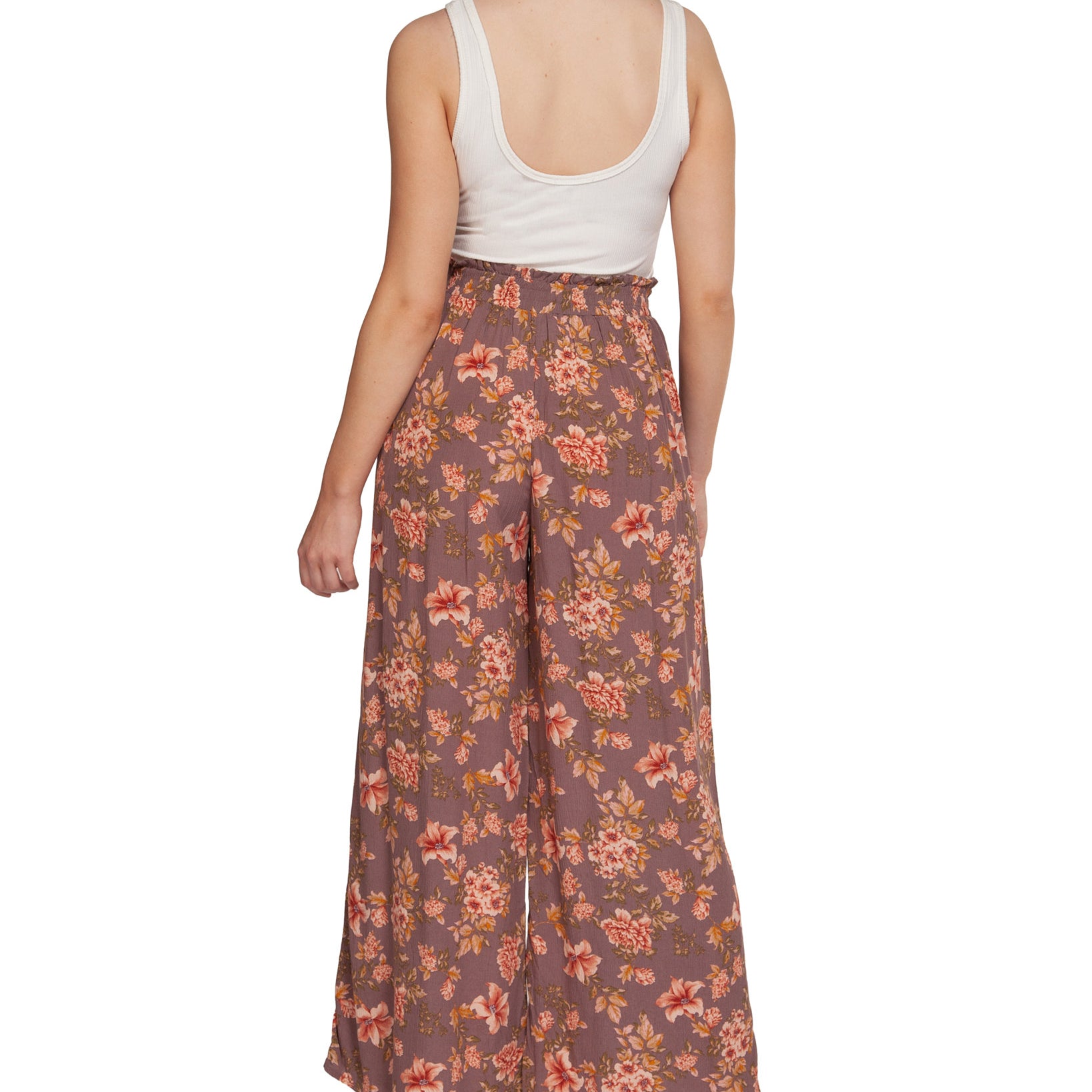 Black Tape Women Floral Print Wide Leg Pants