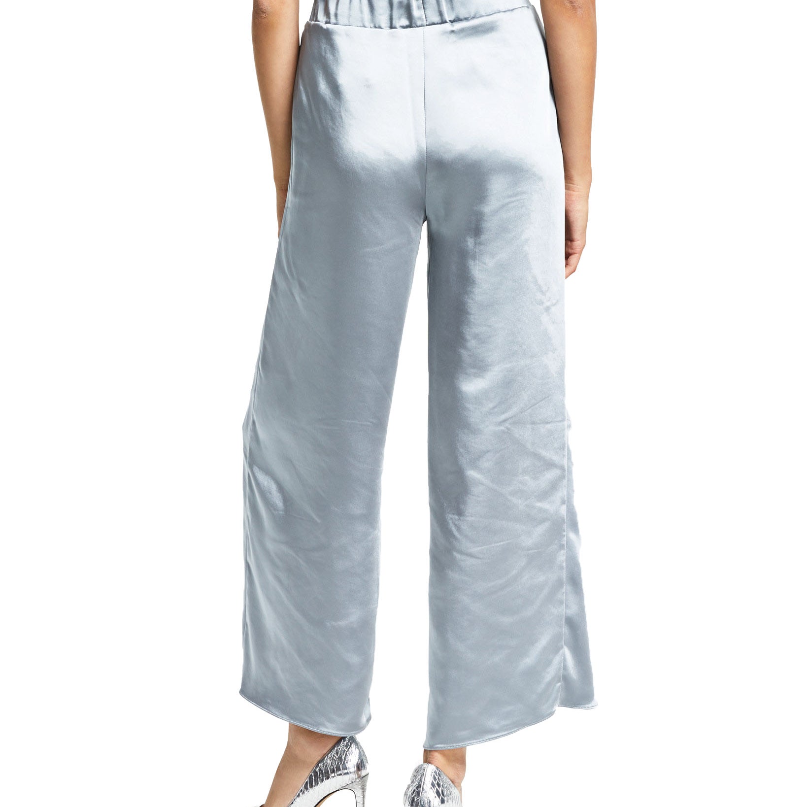 Alfani Women Pull On Wide Leg Satin Pants