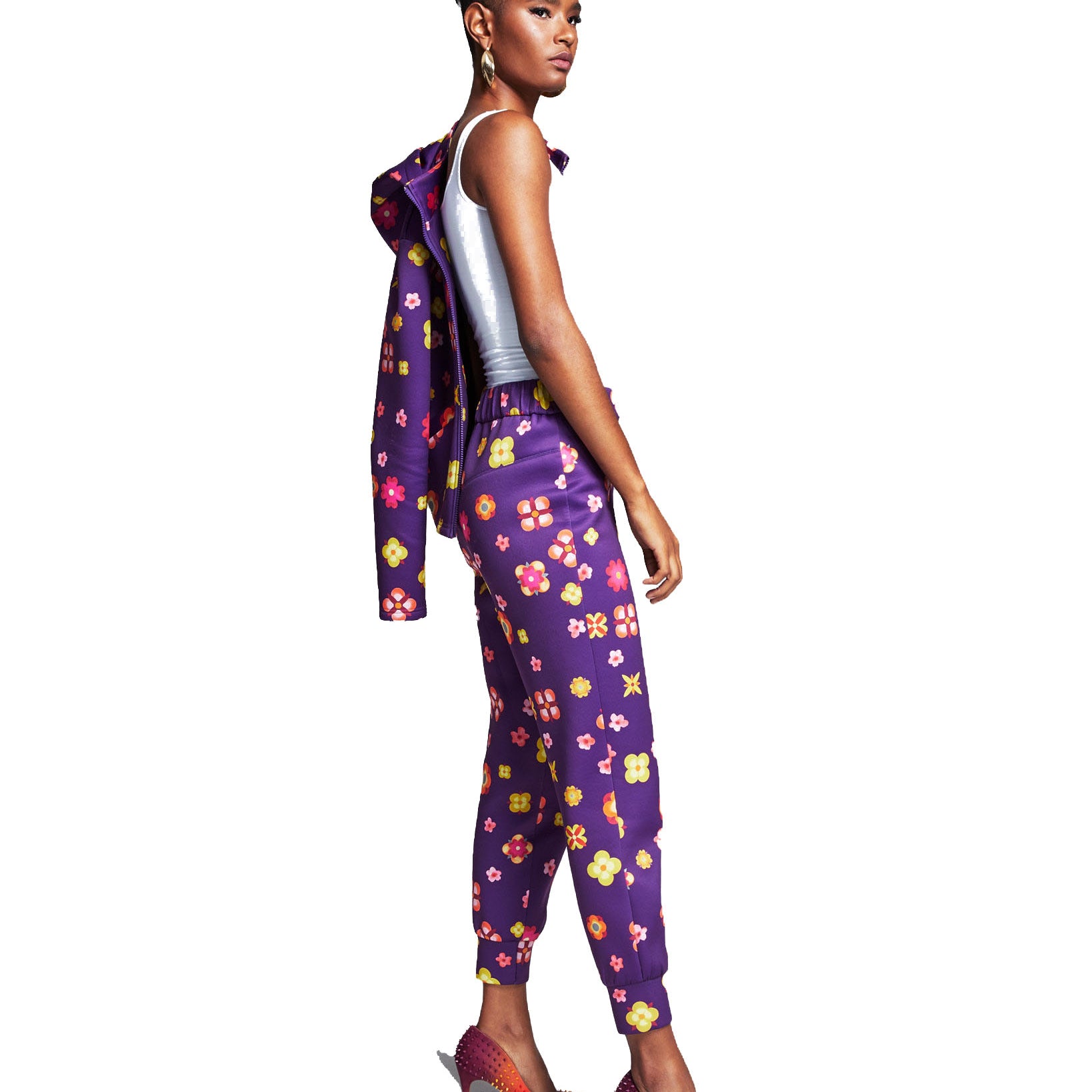INC International Concepts Women Misa Hylton Floral Print Jogger Pants