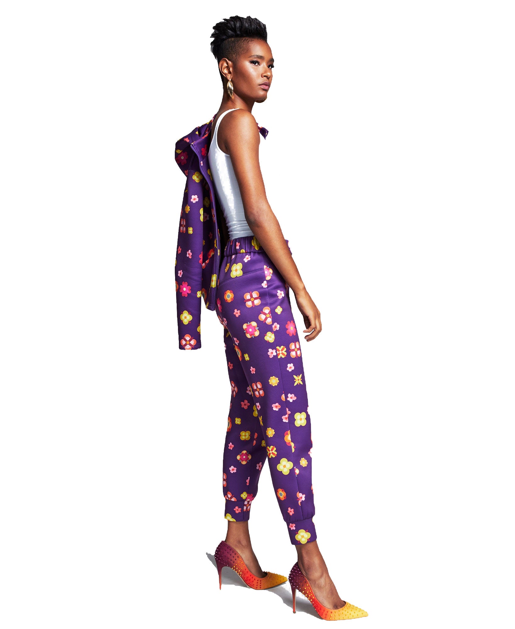 INC International Concepts Women Misa Hylton Floral Print Jogger Pants