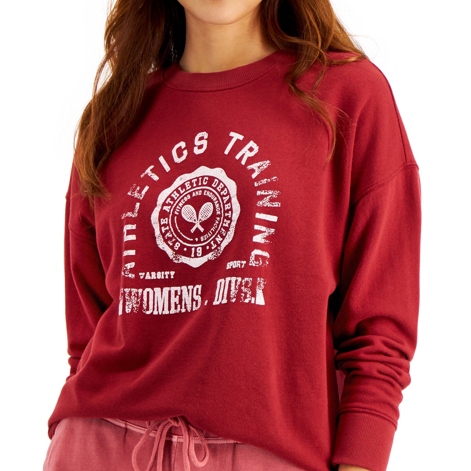 Style & Co Women Graphic Crewneck Sweatshirt