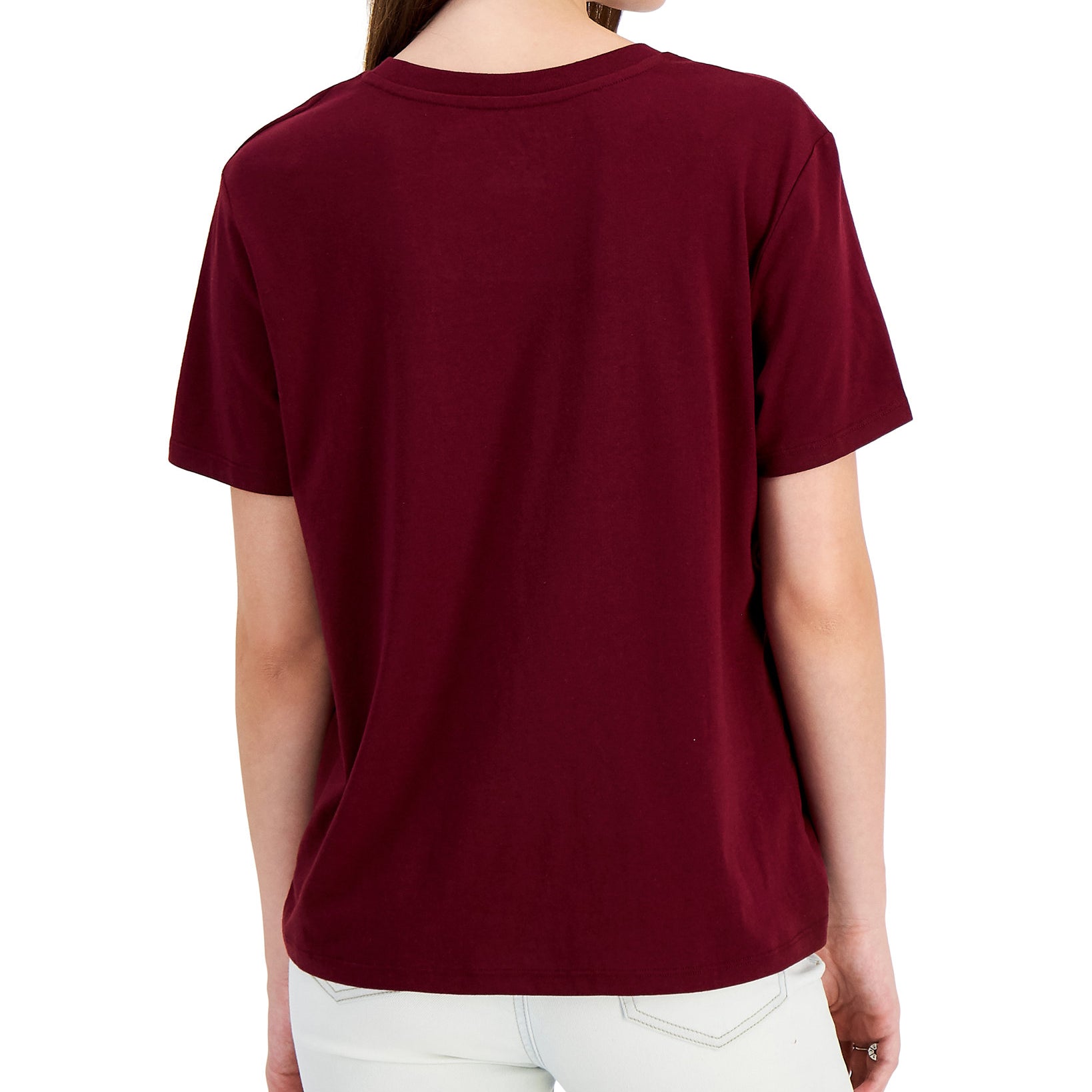 Peanuts Women Snoopy Logo T Shirt