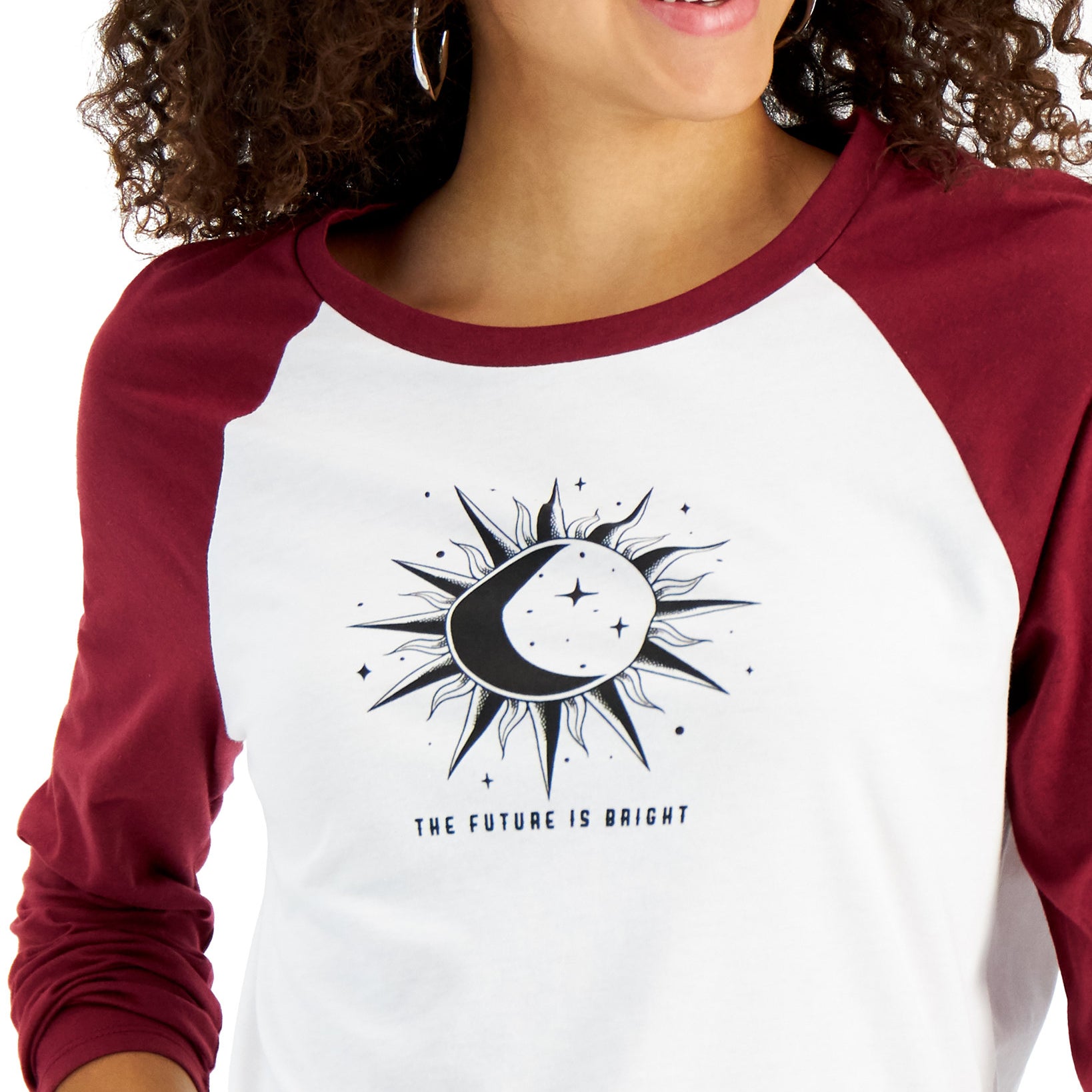 Rebellious One Women Raglan Sleeve Graphic Top