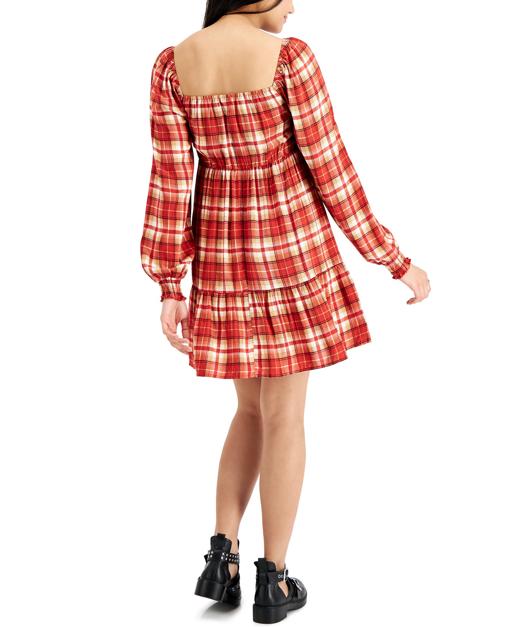 Love, Fire Women Smocked Tiered Dress
