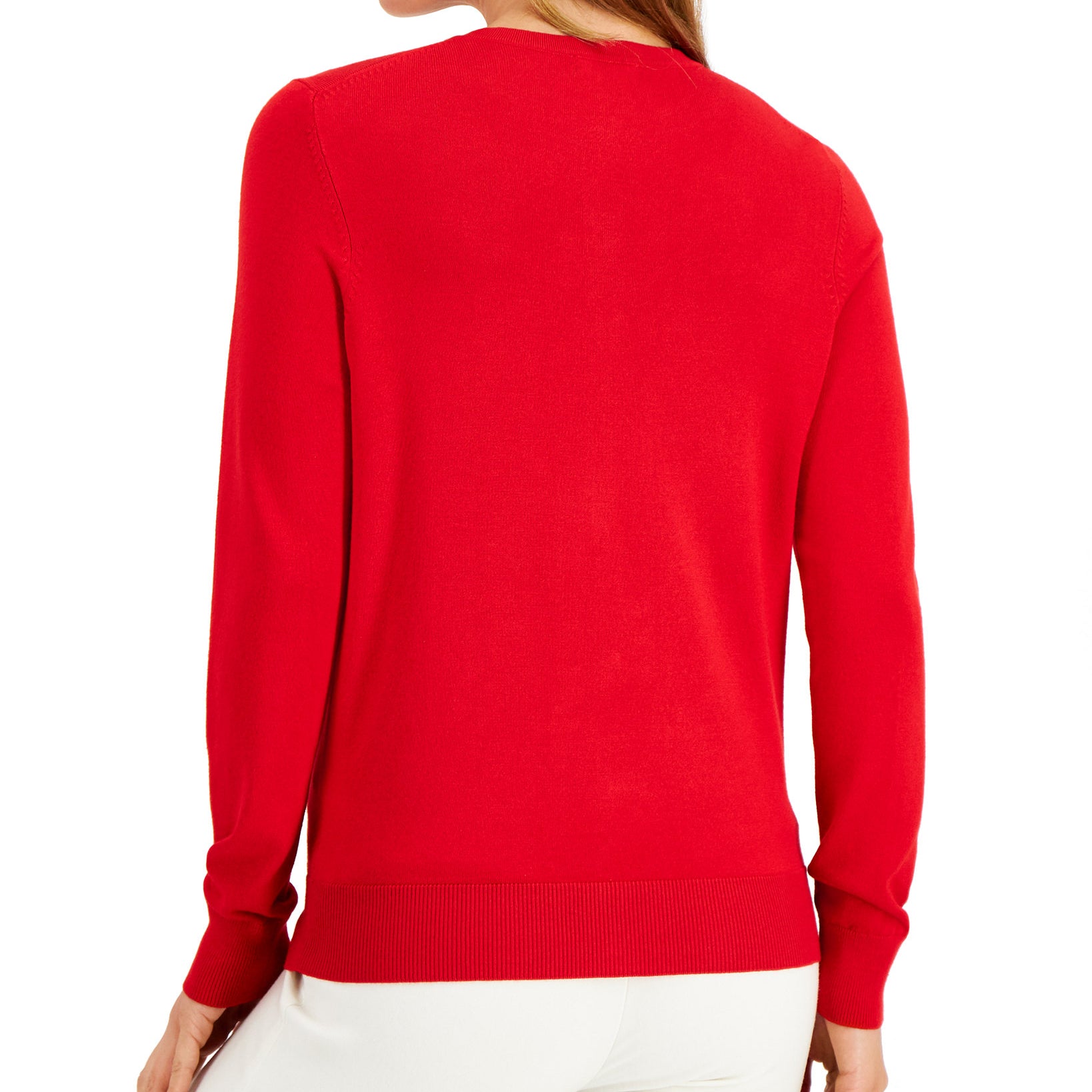 Charter Club Women Ruffled Front Cardigan