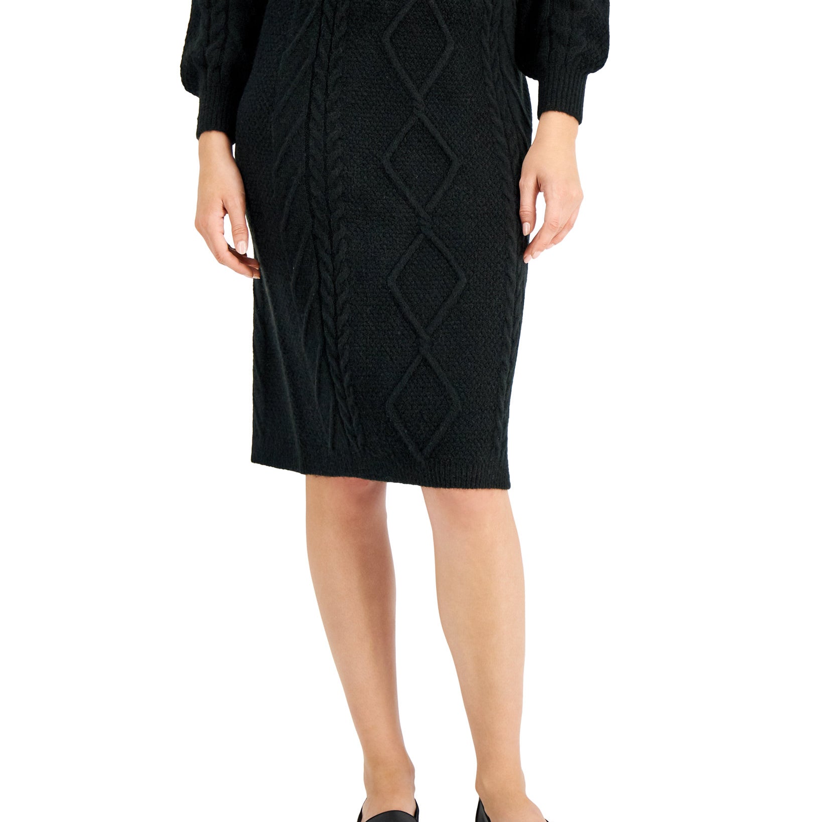 Charter-Club-Women-Pencil-Sweater-Skirt-Deep-Black