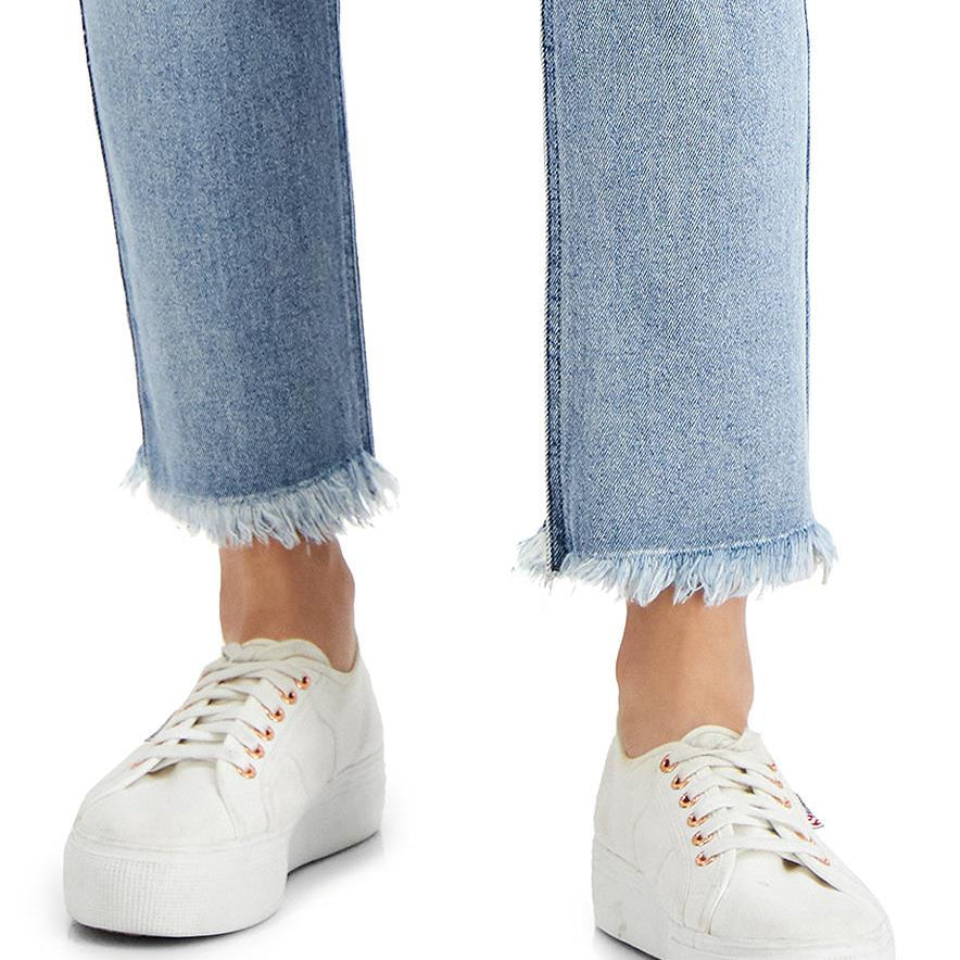 Tinseltown Women Ripped Straight Jeans