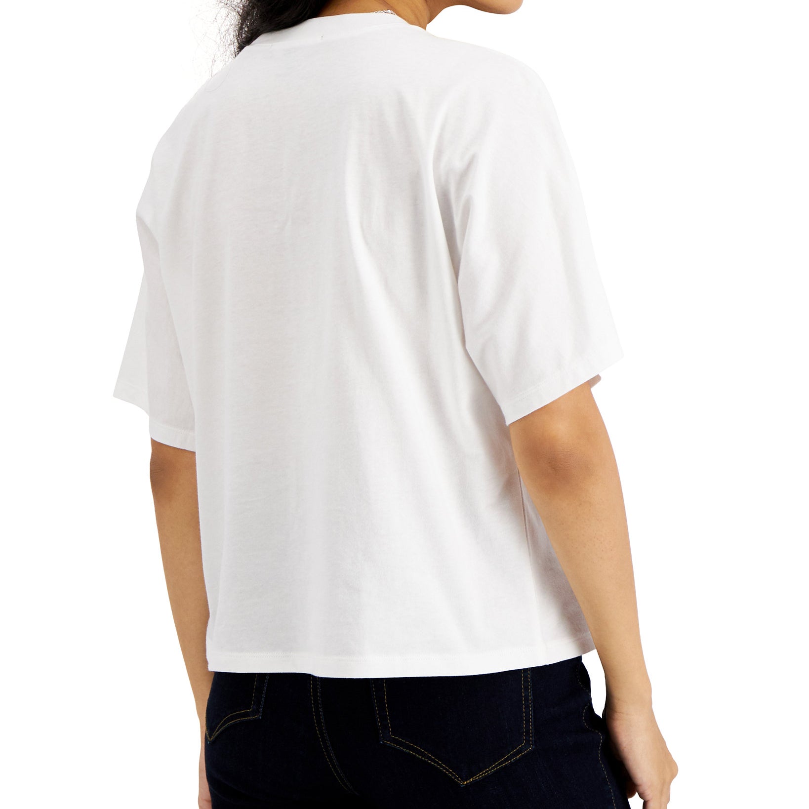 INC International Concepts Women Petite Cotton Necklace T Shirt
