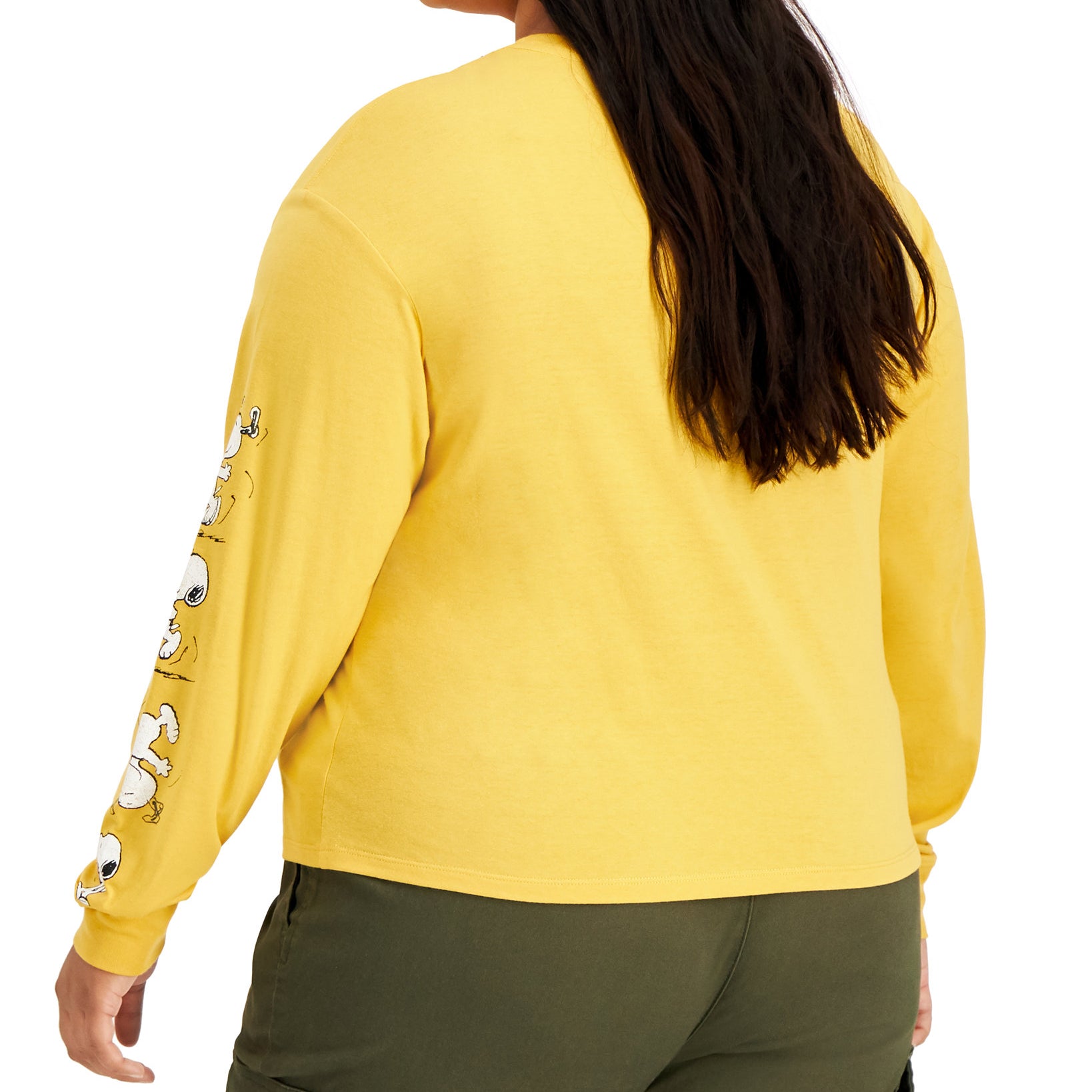 Love Tribe Women Plus Peanuts Screen Print Top