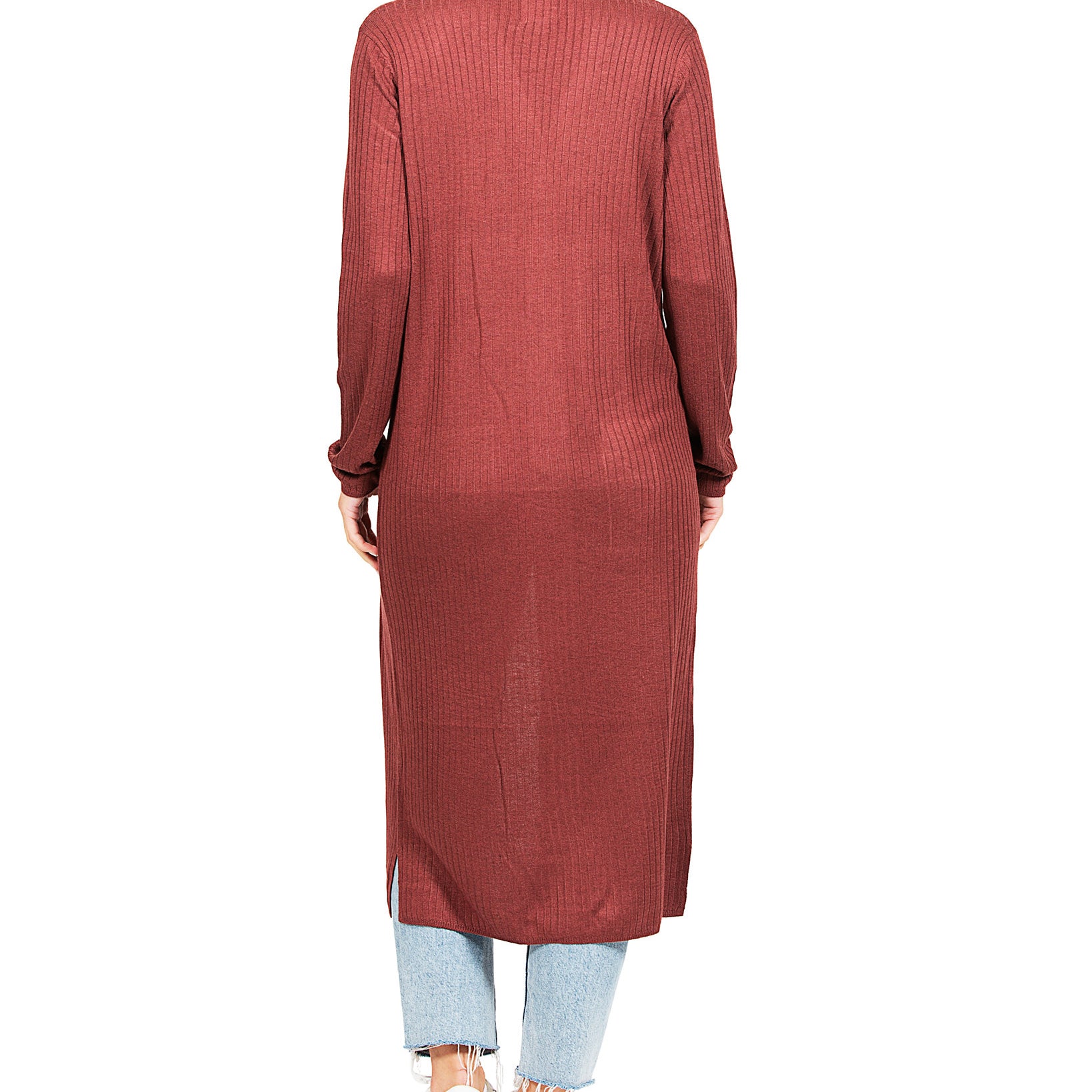 Hippie Rose Women Ribbed Duster Cardigan