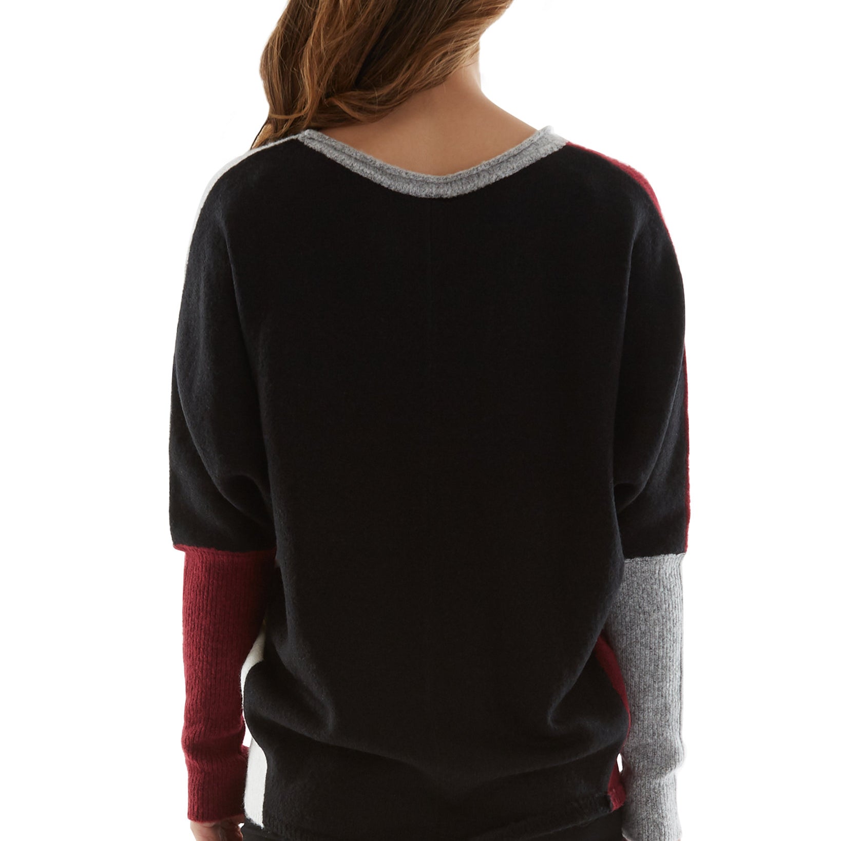 BCX Women Colorblocked Dolman Sleeve Sweater