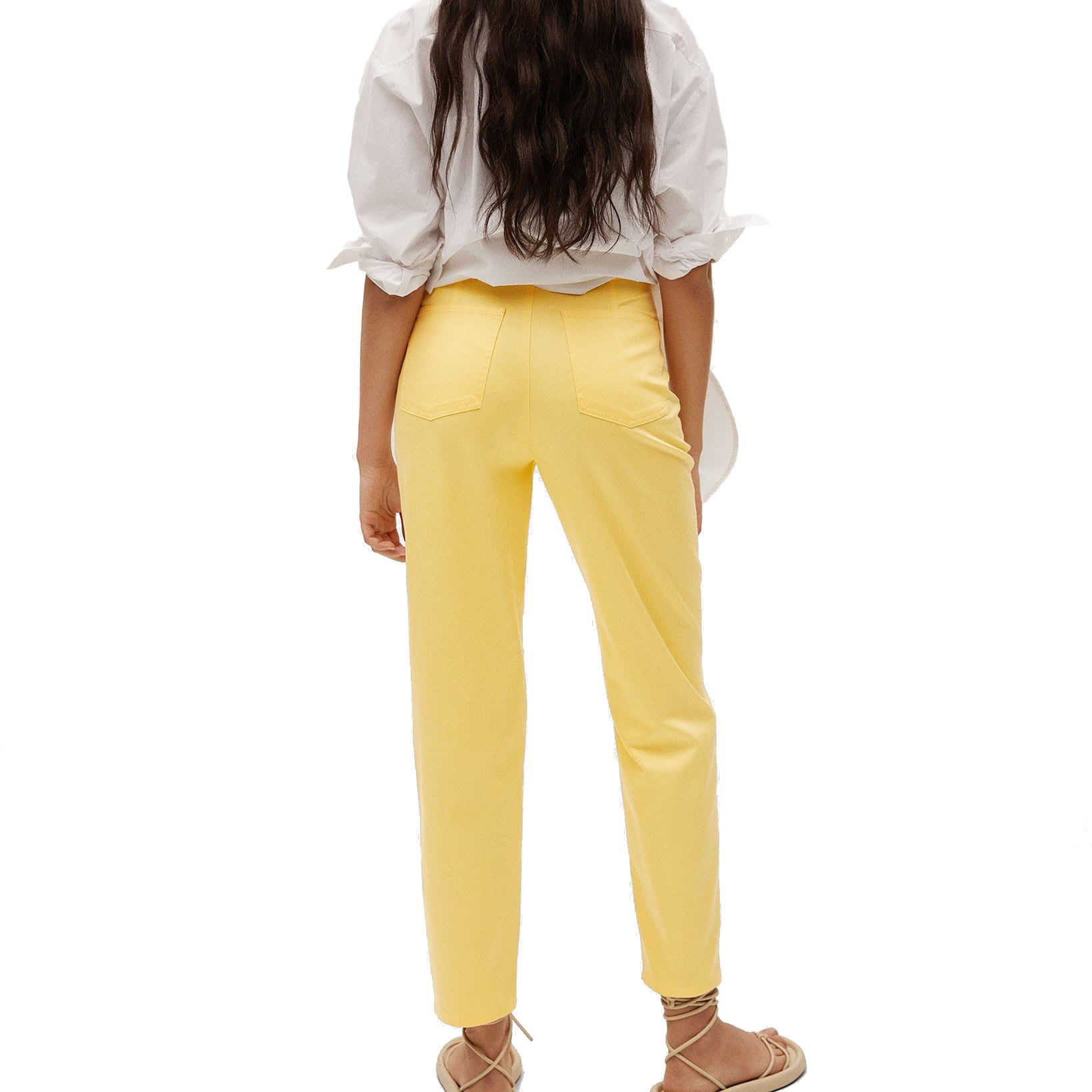 Mango Women Straight Cotton Pants