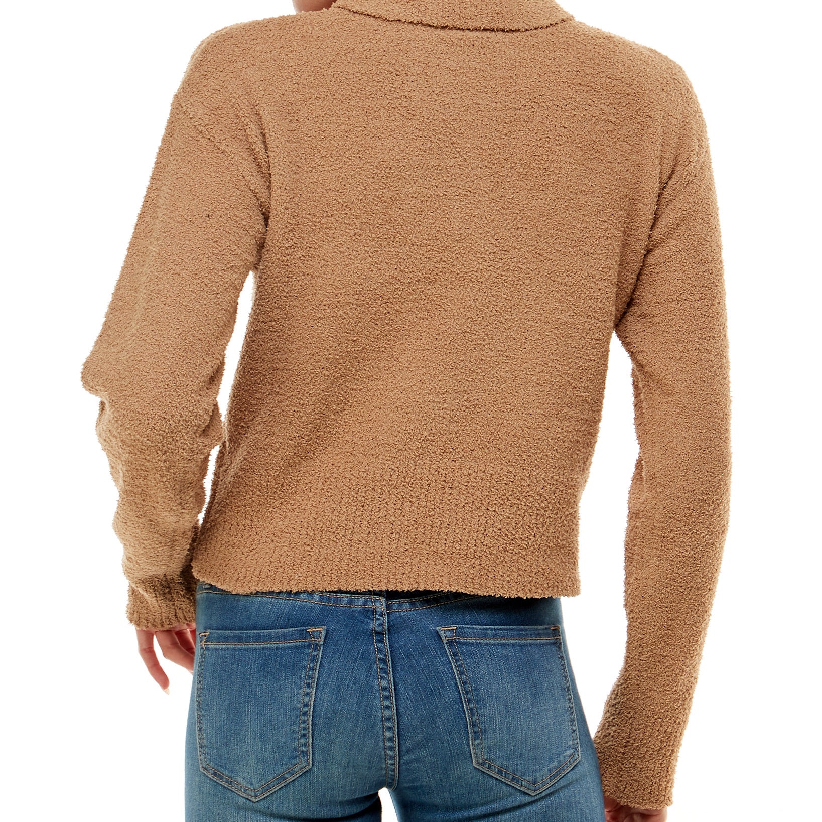 Ultra Flirt Women Fuzzy Polo Top