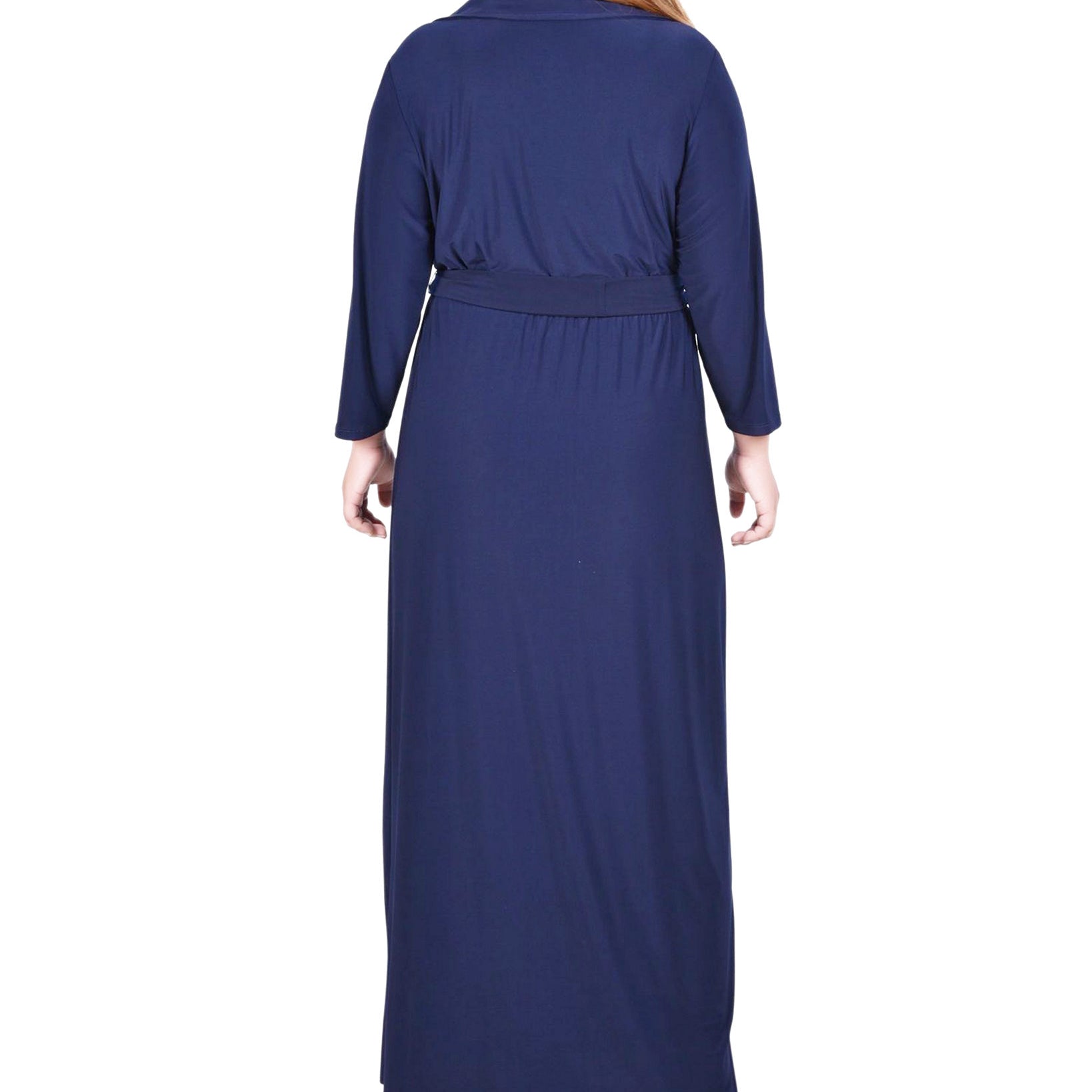 NY Collection Women Plus Faux Wrap Maxi Dress