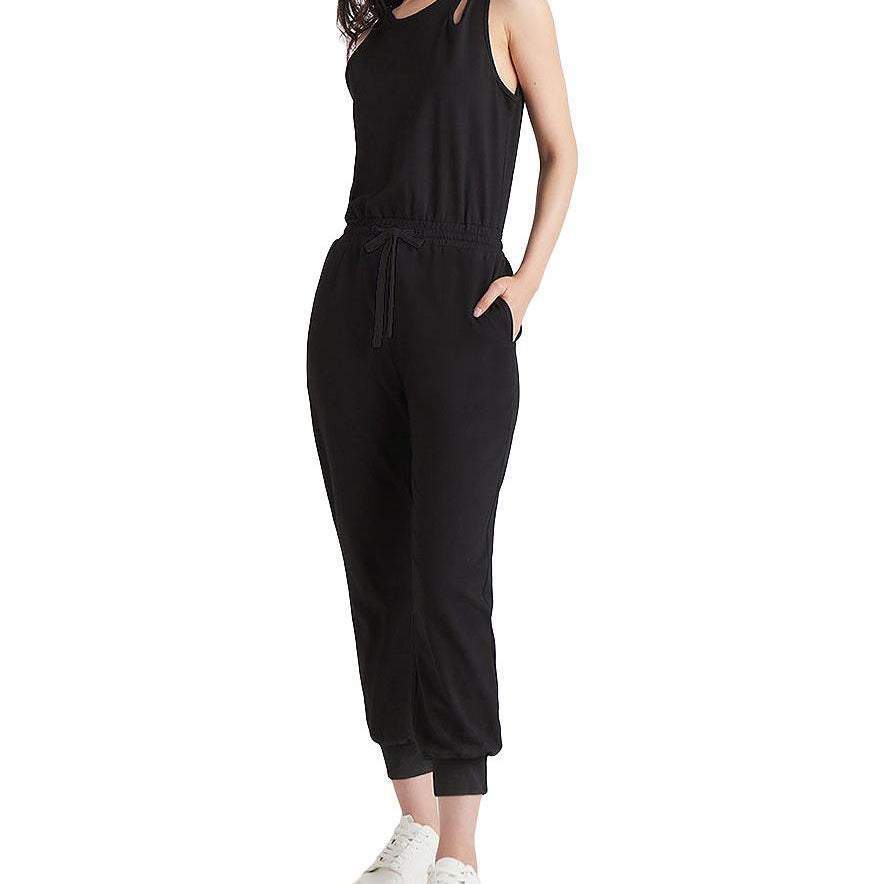 Black Tape Women Cutout Jogger Jumpsuit