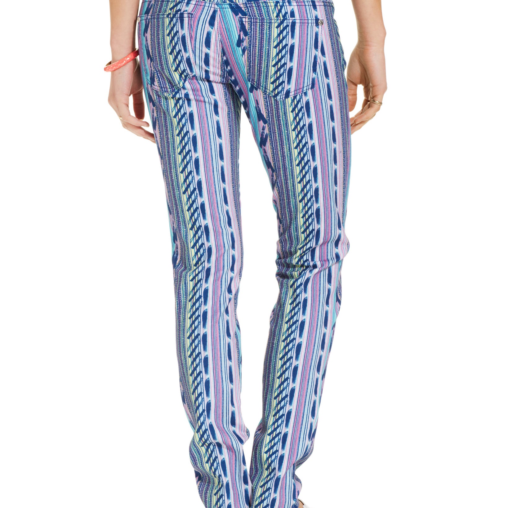 Celebrity Pink Juniors Printed Skinny Jeans