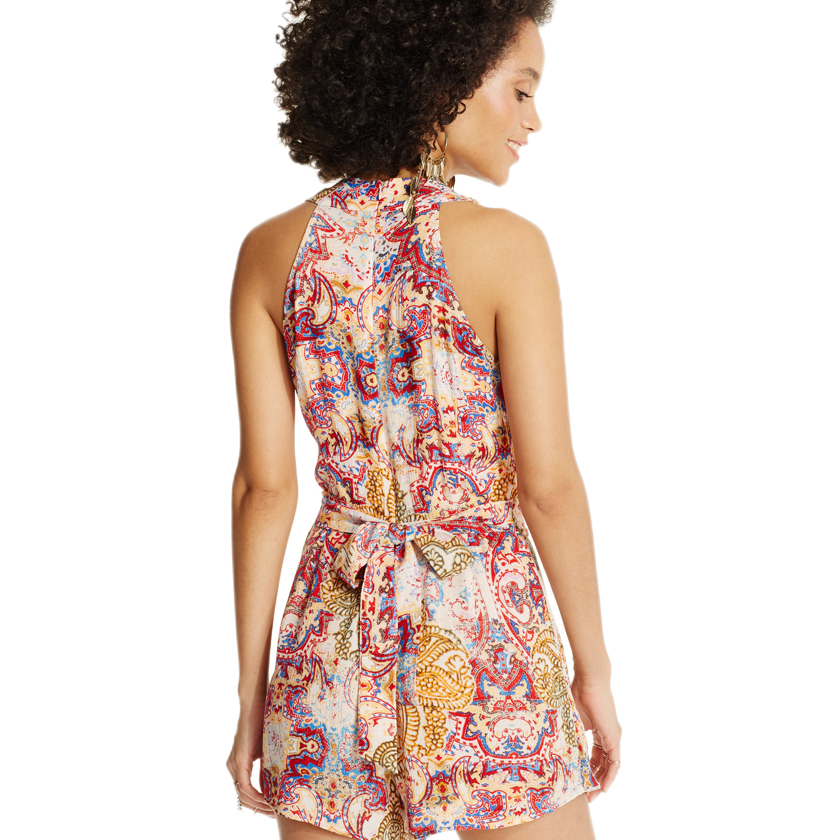 American Rag Juniors Sleeveless Printed Romper