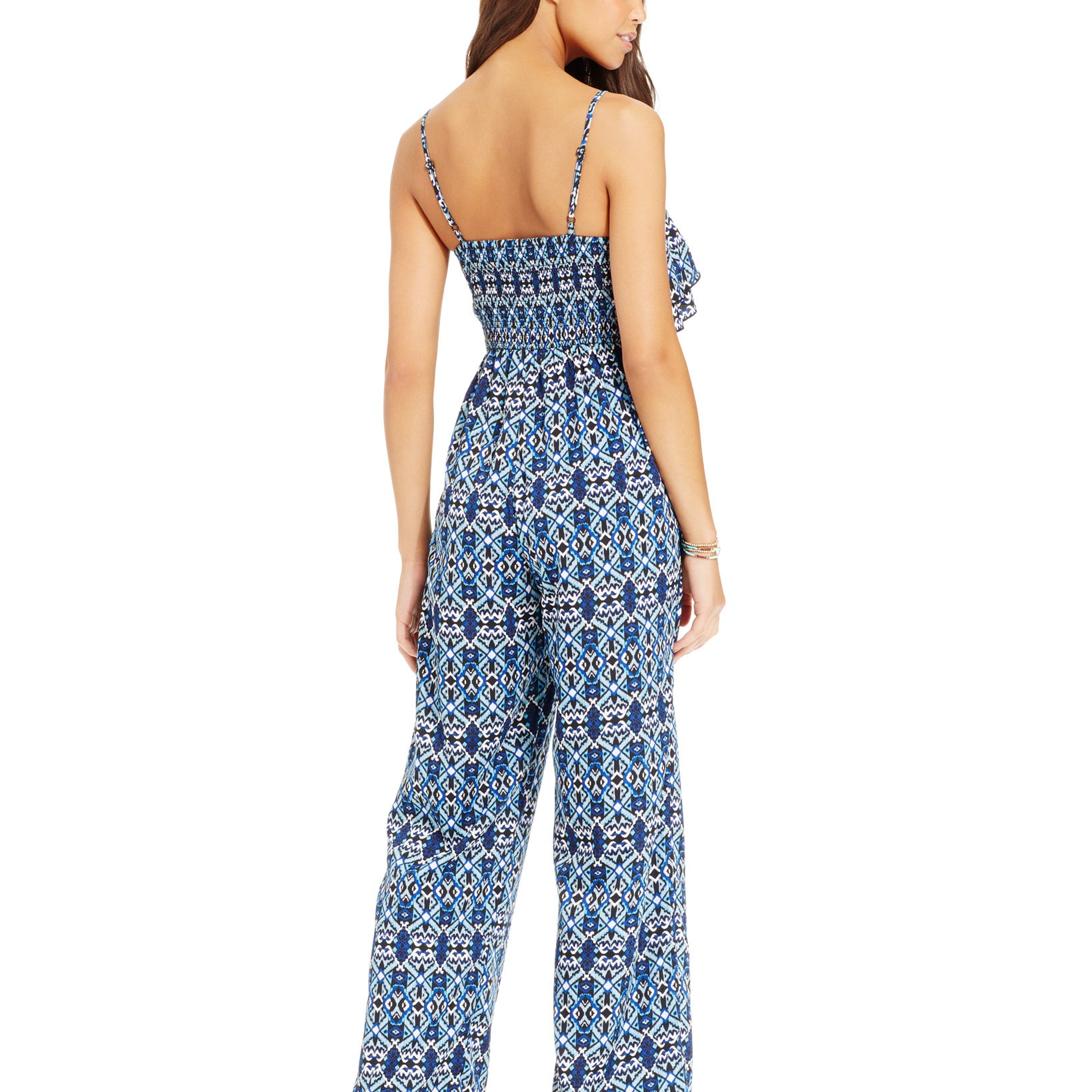 American Rag Women Printed Ruffled Jumpsuit