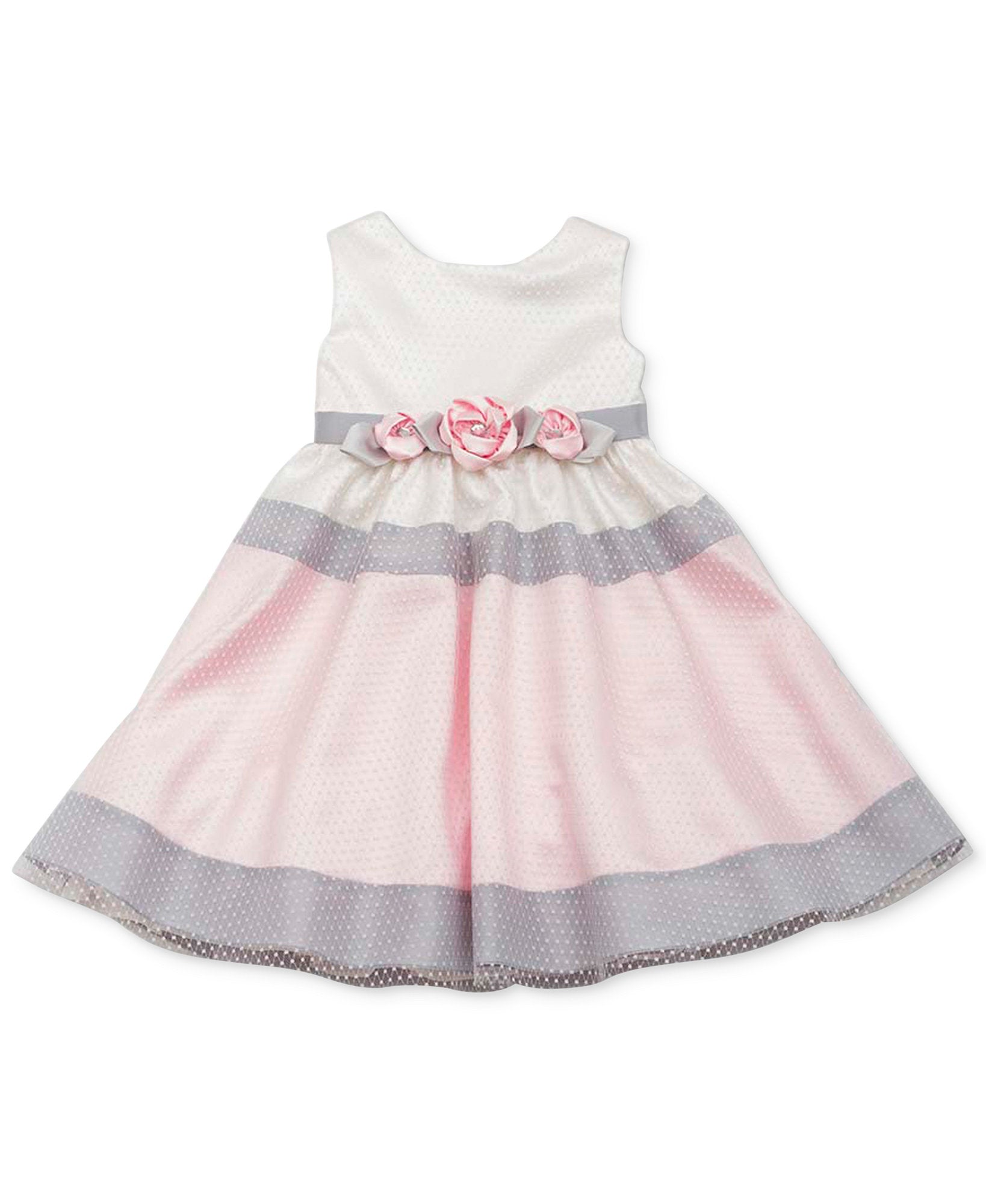 Rare Editions Girls Little Girls Colorblocked Dress Ivory