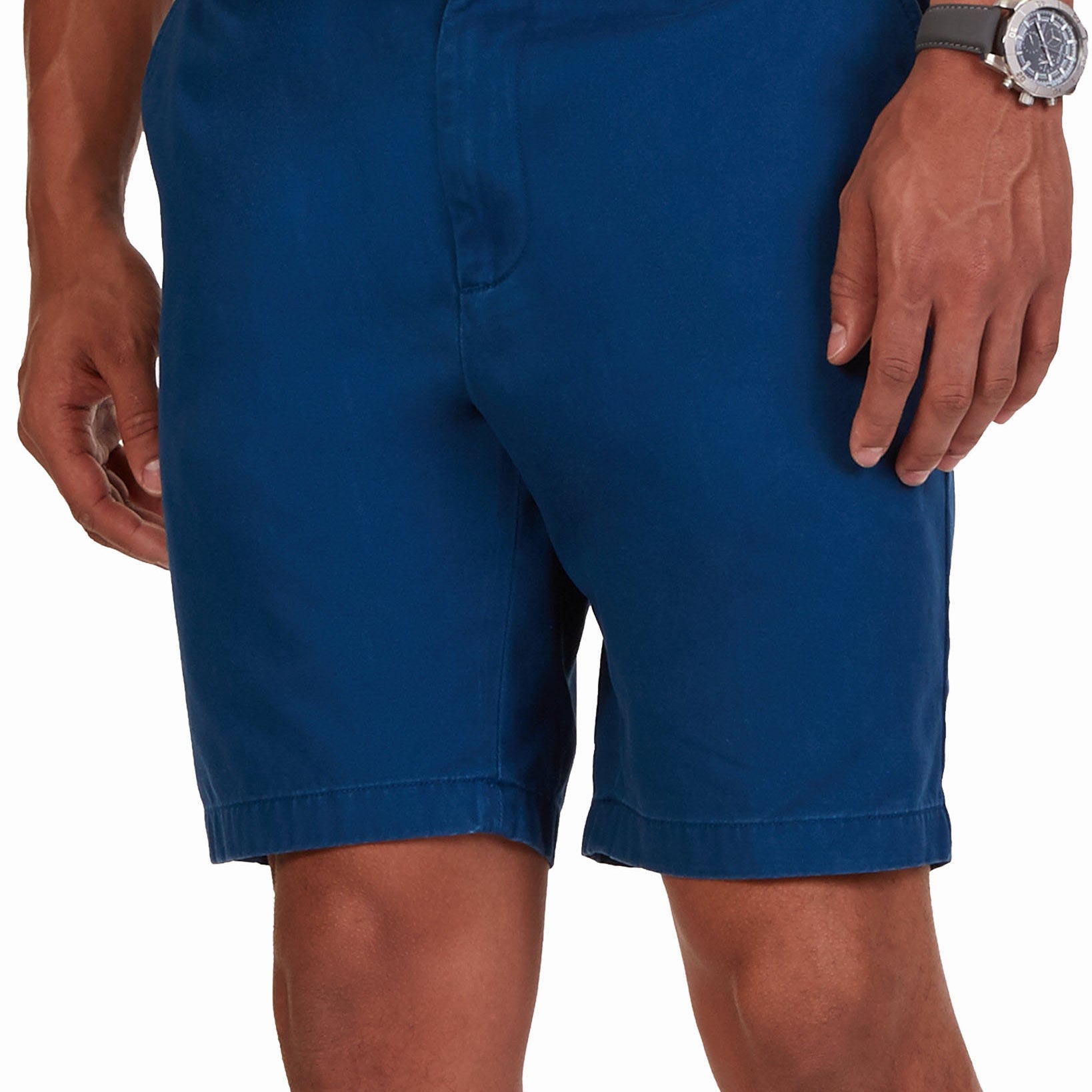Nautica Men 8 1 2" Flat Front Deck Shorts Bohmanteal