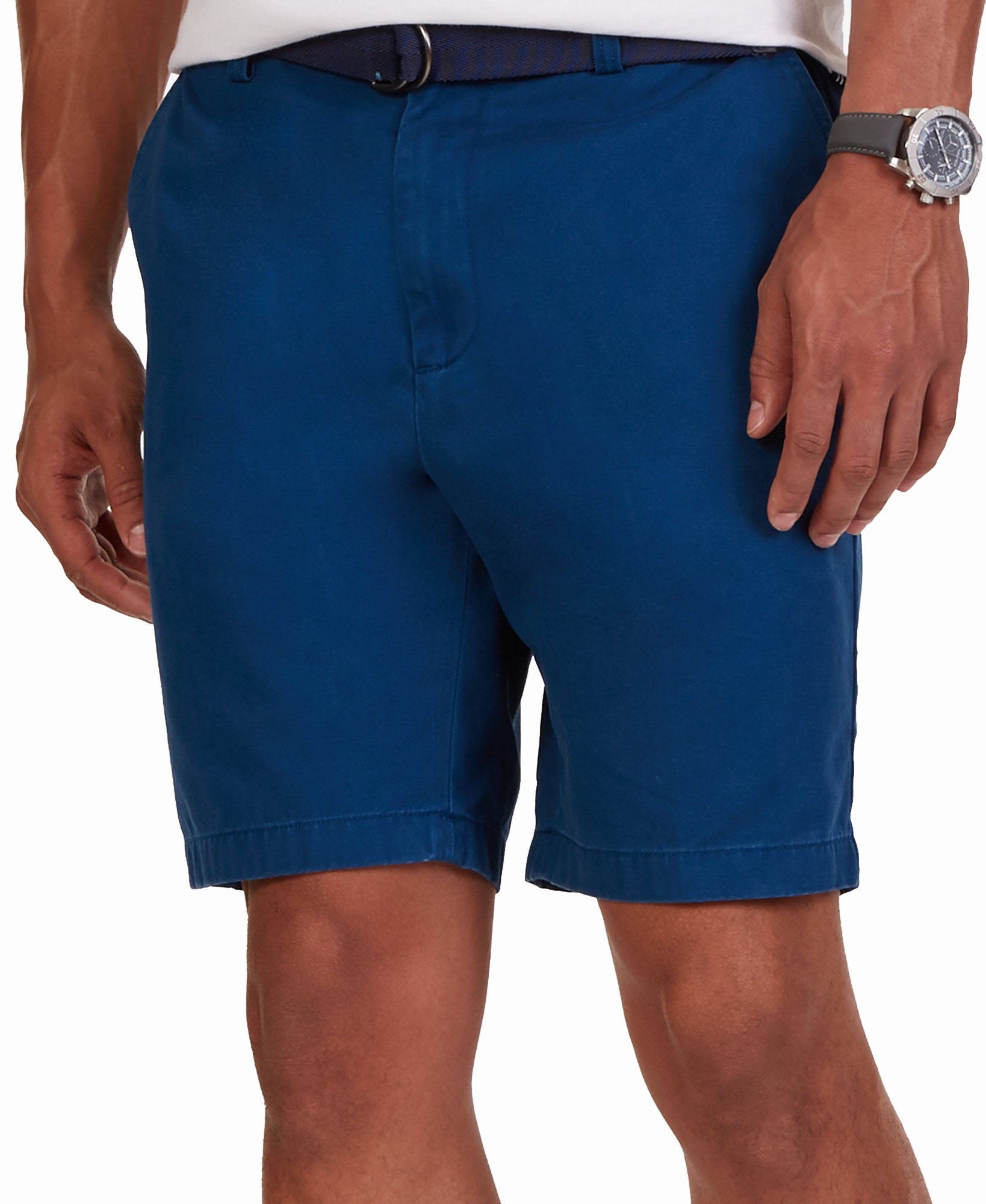 Nautica Men 8 1 2" Flat Front Deck Shorts Bohmanteal