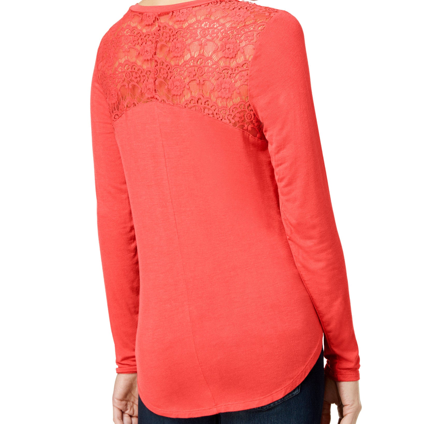 Belle Du Jour Juniors V Neck Top with Necklace