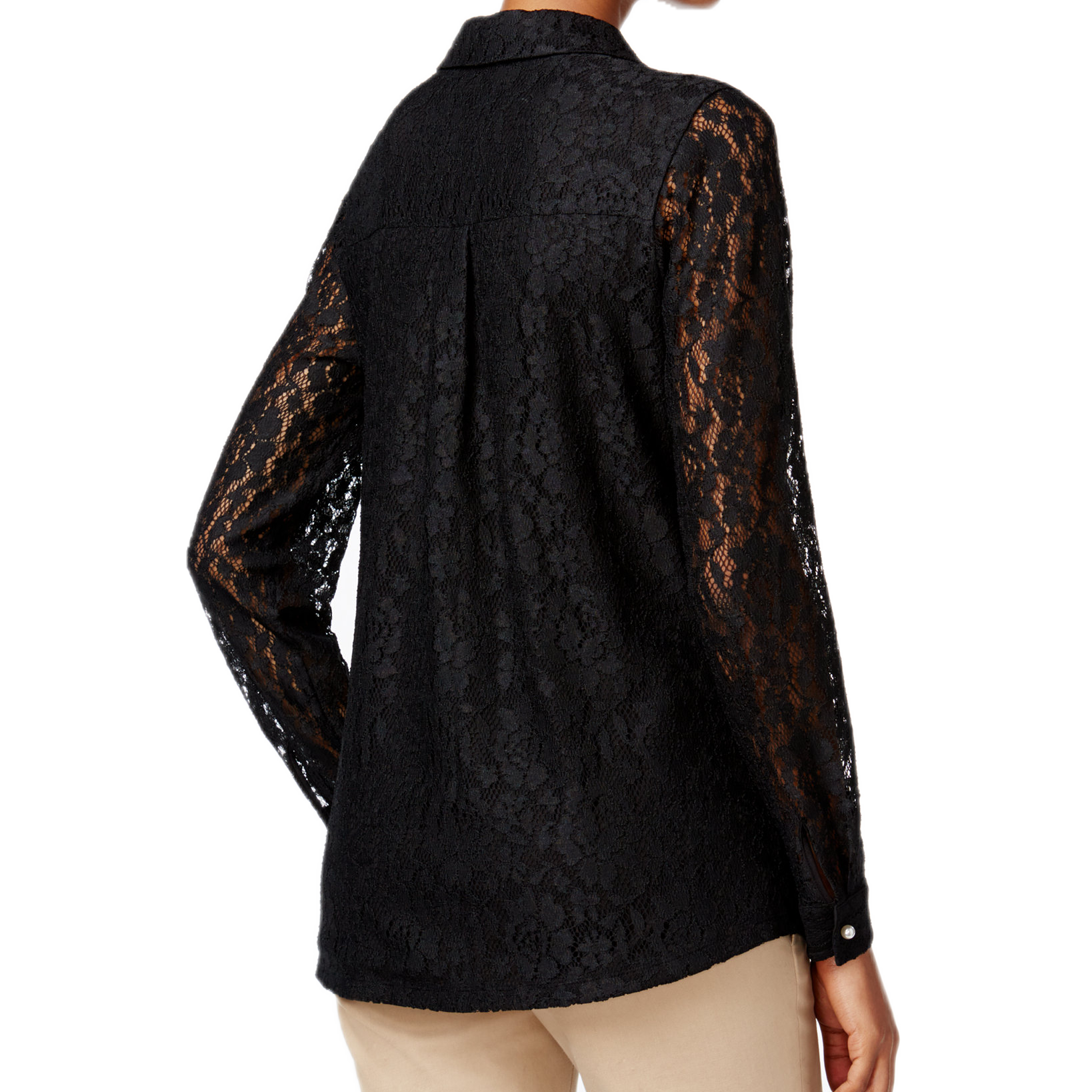 Charter Club Women Lace Shirt