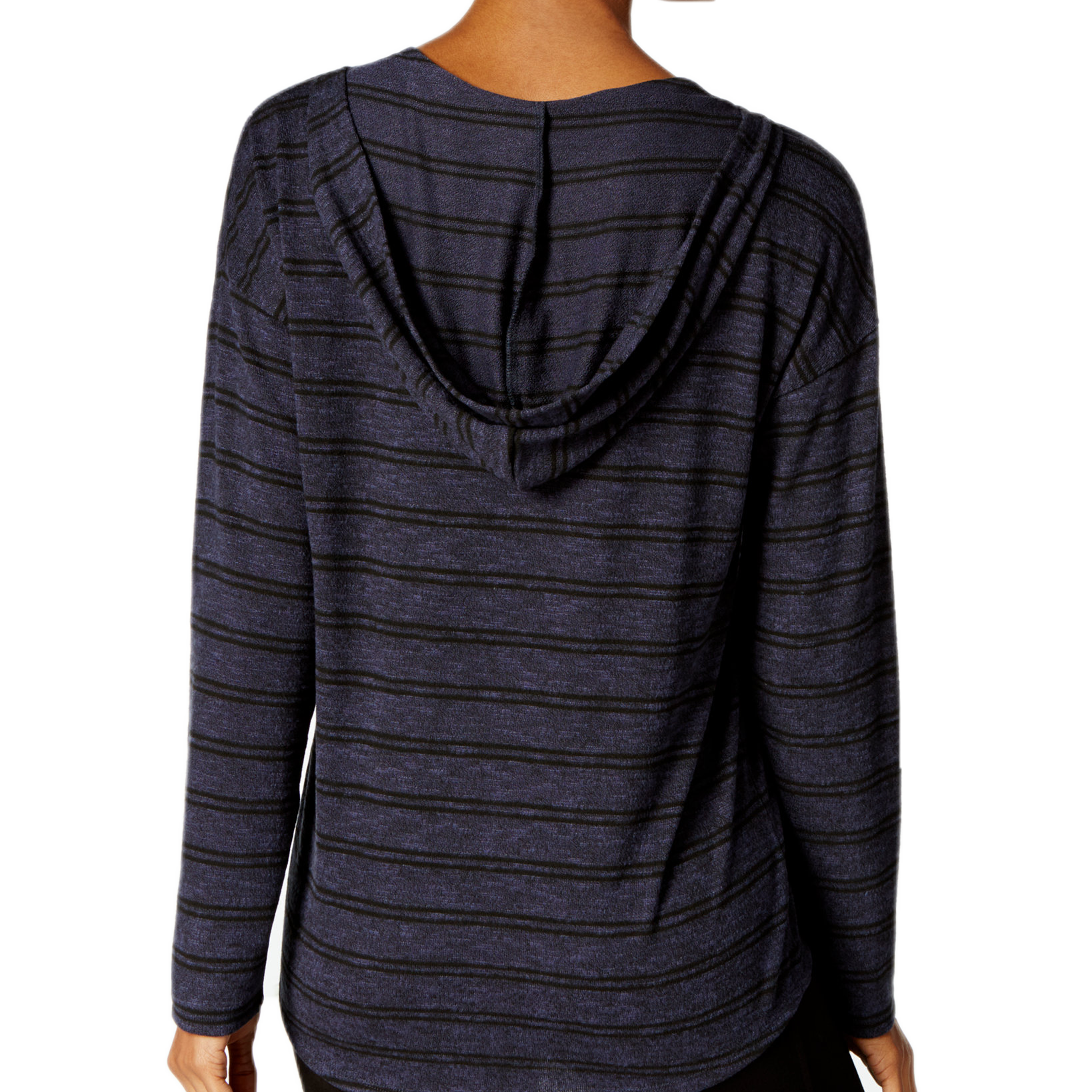 Hippie Rose Women Striped Pullover Hoodie