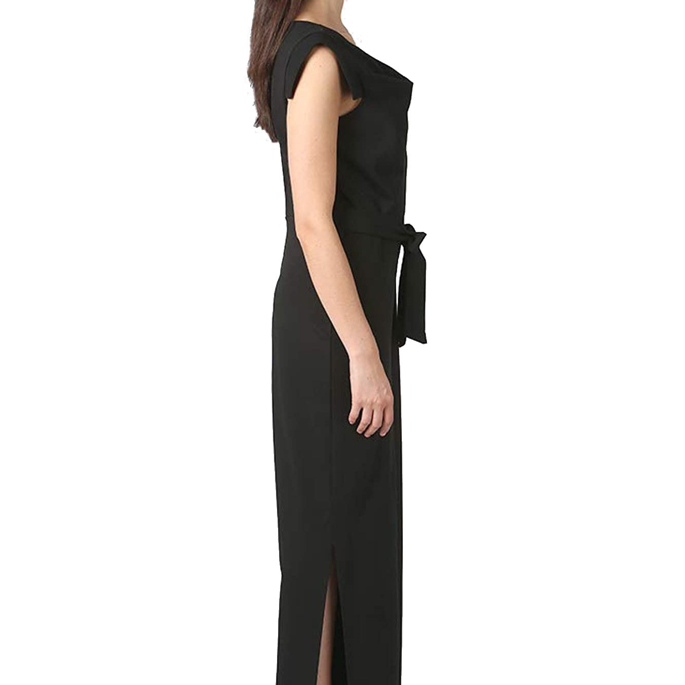 bebe Women Tie Waist Crepe Jumpsuit