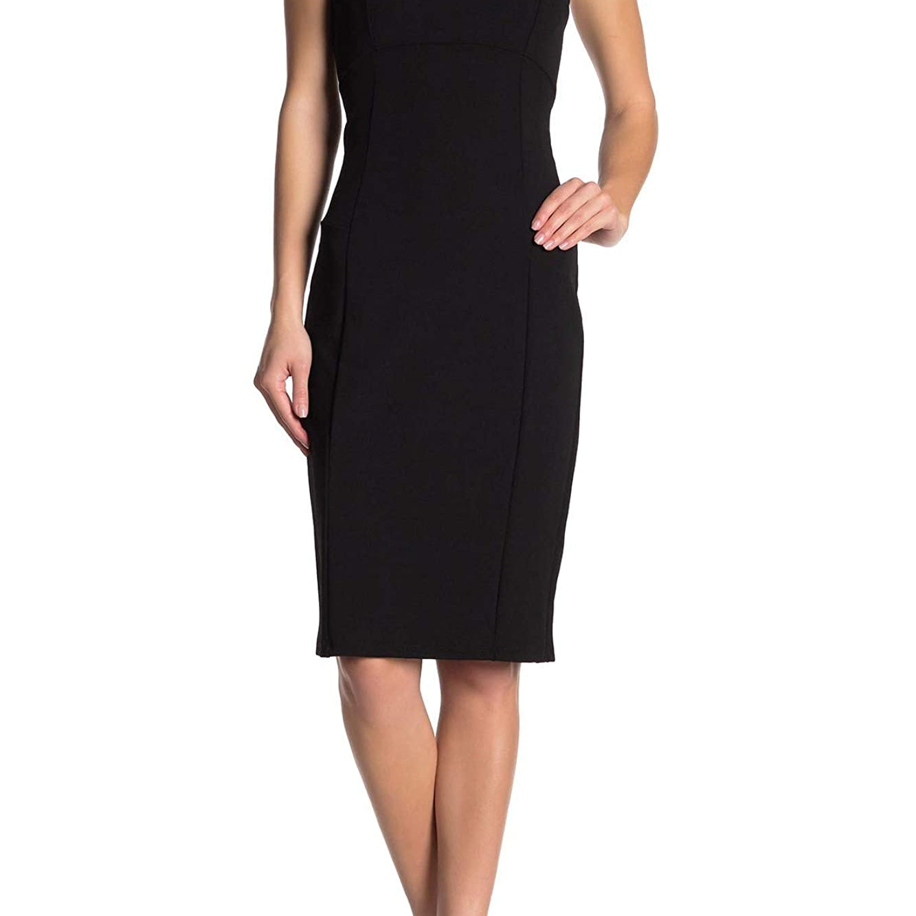 Bebe Women Strapless Tube Top Midi Dress Black