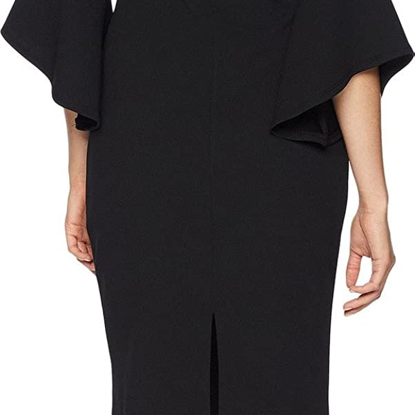 Bebe Women Off The Shoulder Bell Sleeve Cocktail Dress