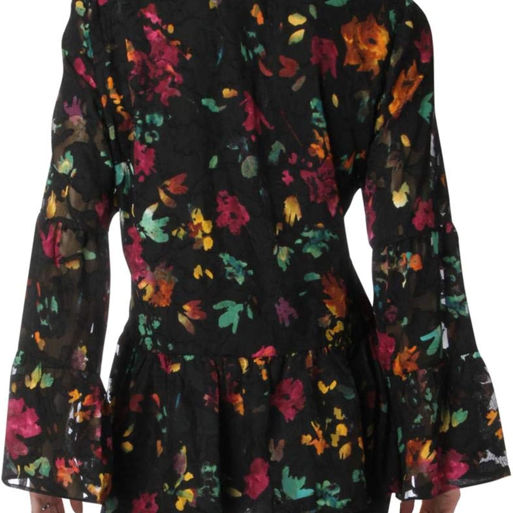 ECI Women Floral Burnout Top