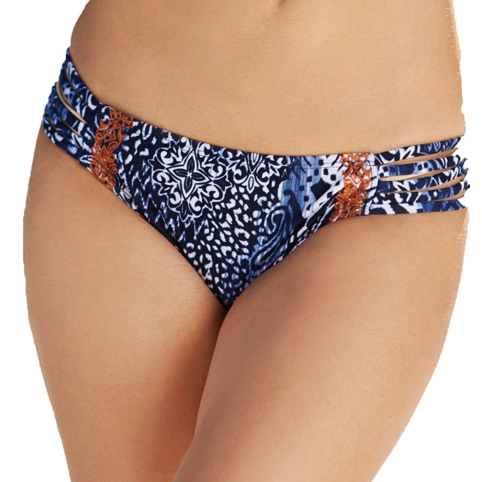 Lucky Brand Women Batik Paradise Hipster Swim Bottoms Indigo