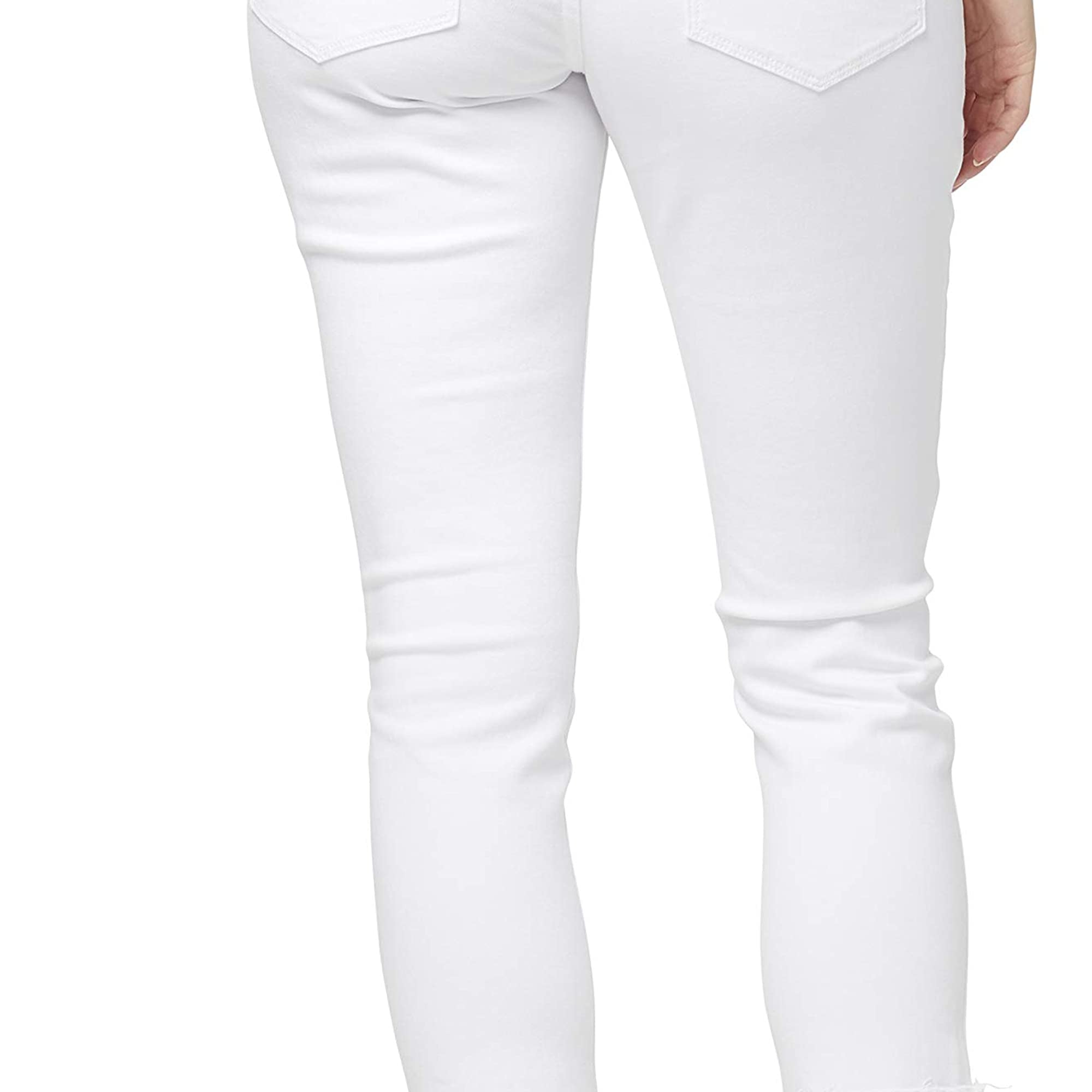 William Rast Women Ripped Cuffed Boyfriend Jeans