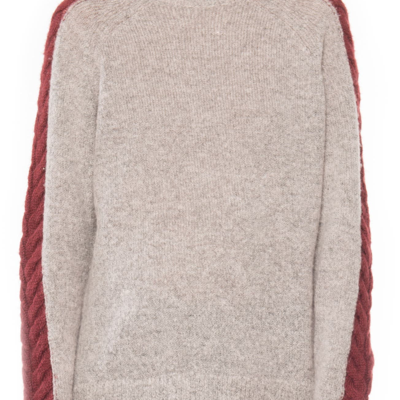 Willow & Clay Women Cable Detail Turtleneck Sweater Mocha